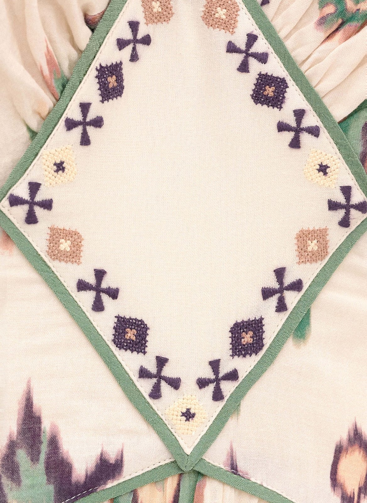 Robe longue évasée en coton BA&SH Beige