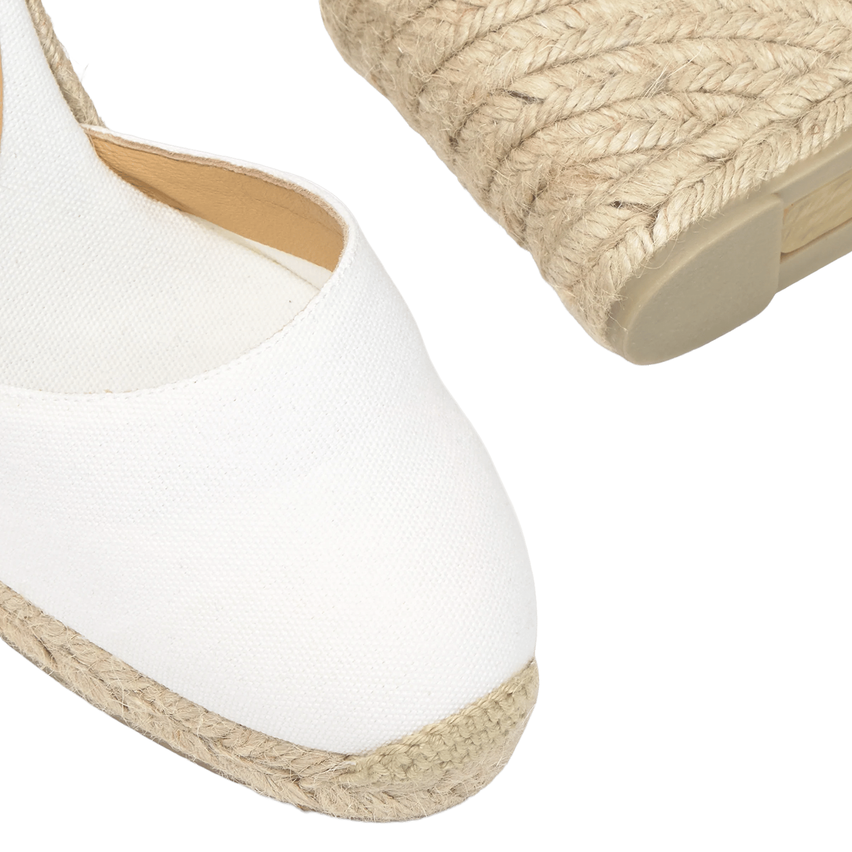 Espadrilles à lanières en coton CASTANER Blanc