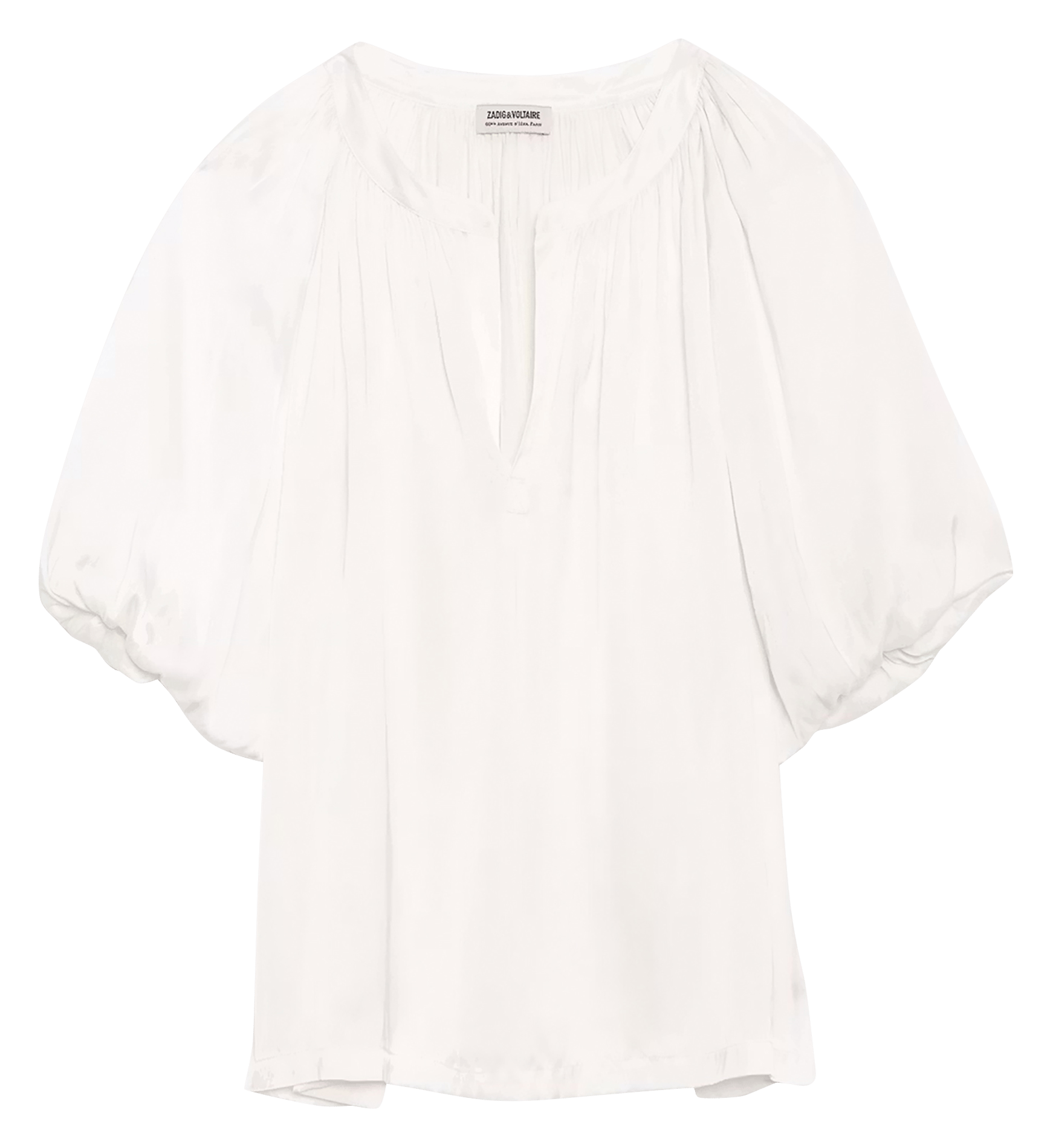Blouse ample encolure V ZADIG&VOLTAIRE Blanc