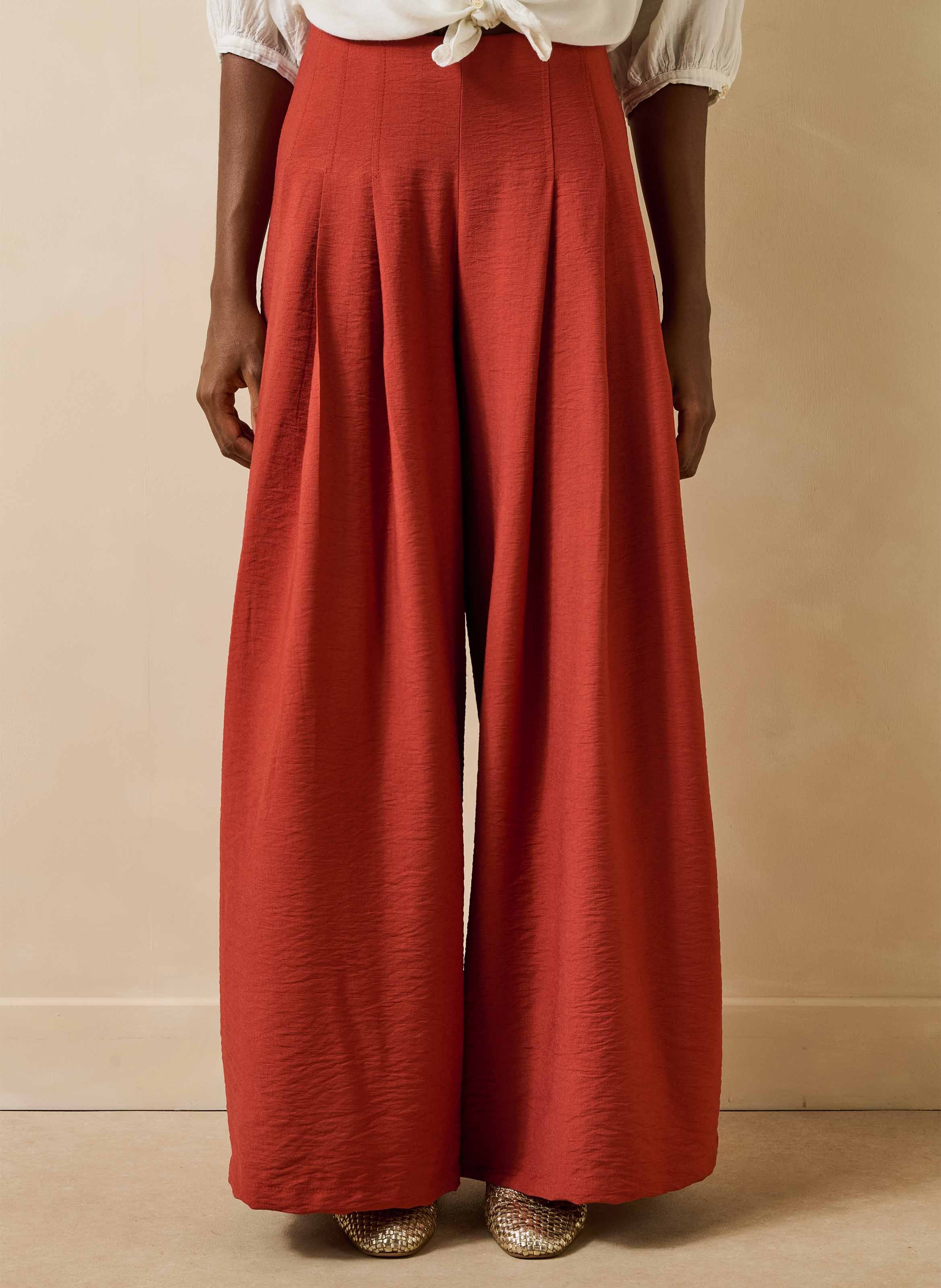 Pantalon large taille haute LA FEE MARABOUTEE