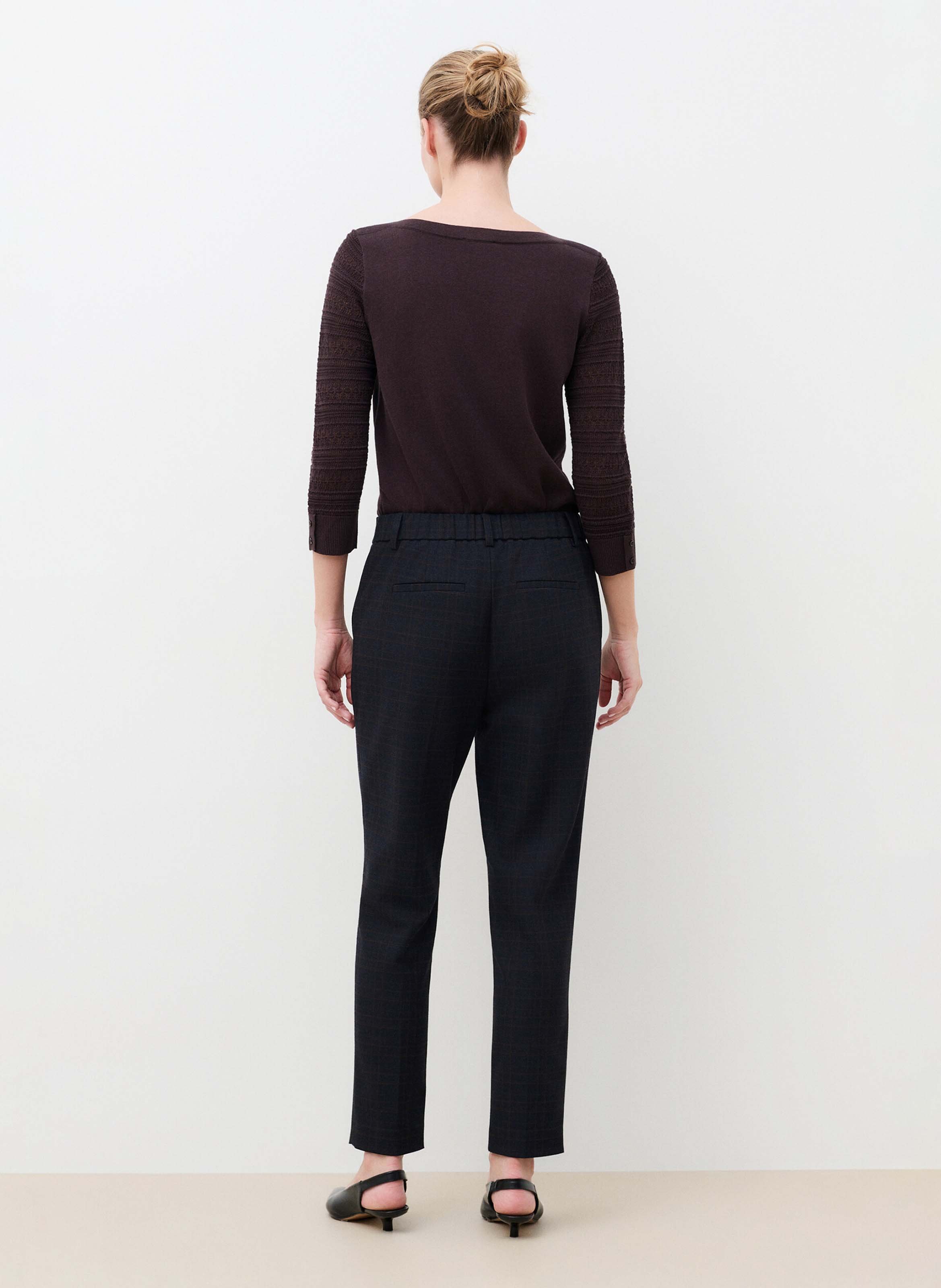 Straight-fit broek met ruiten CAROLL Grijs