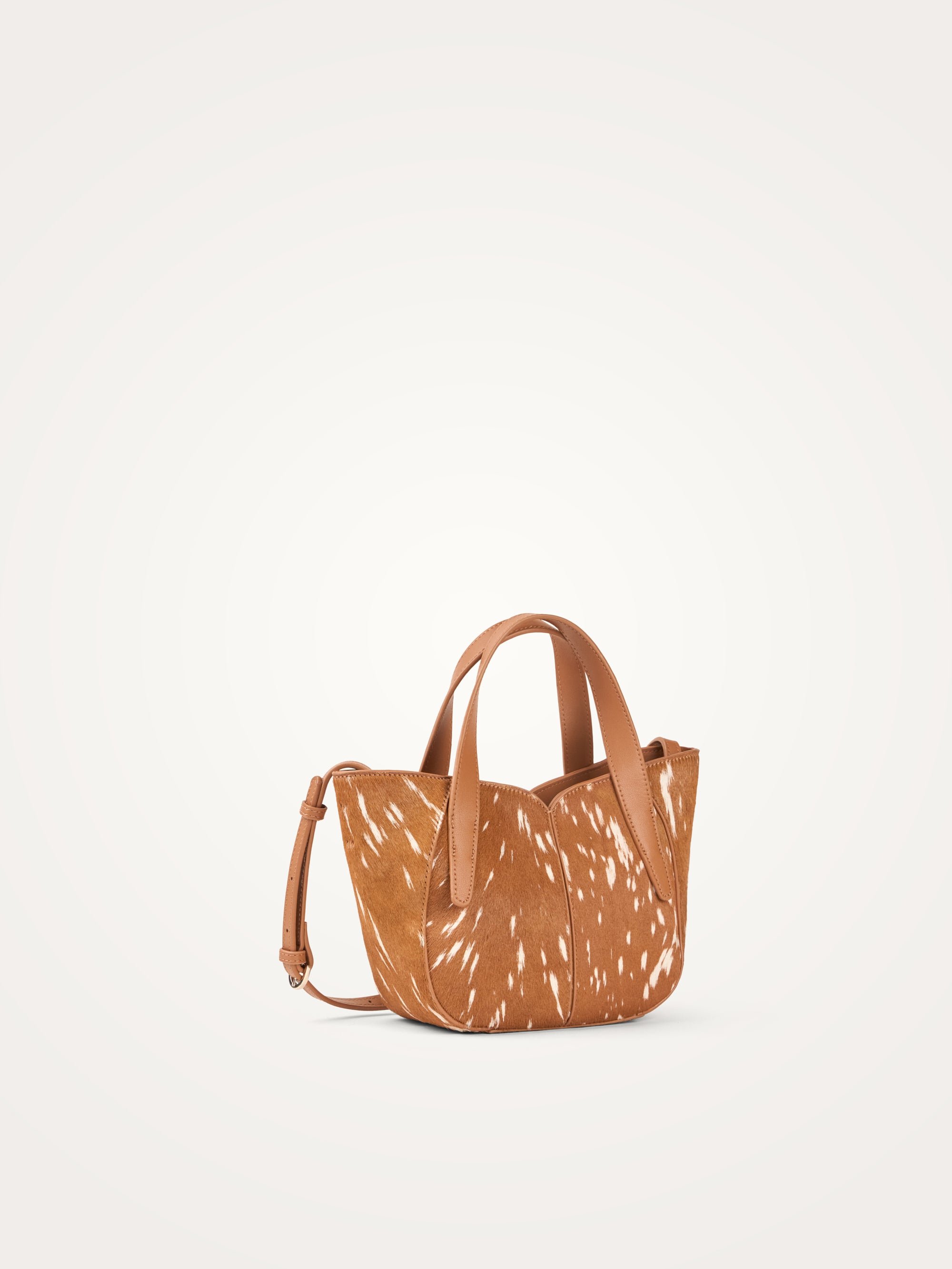 Handbag with handles and shoulder strap VANESSA WU Orange