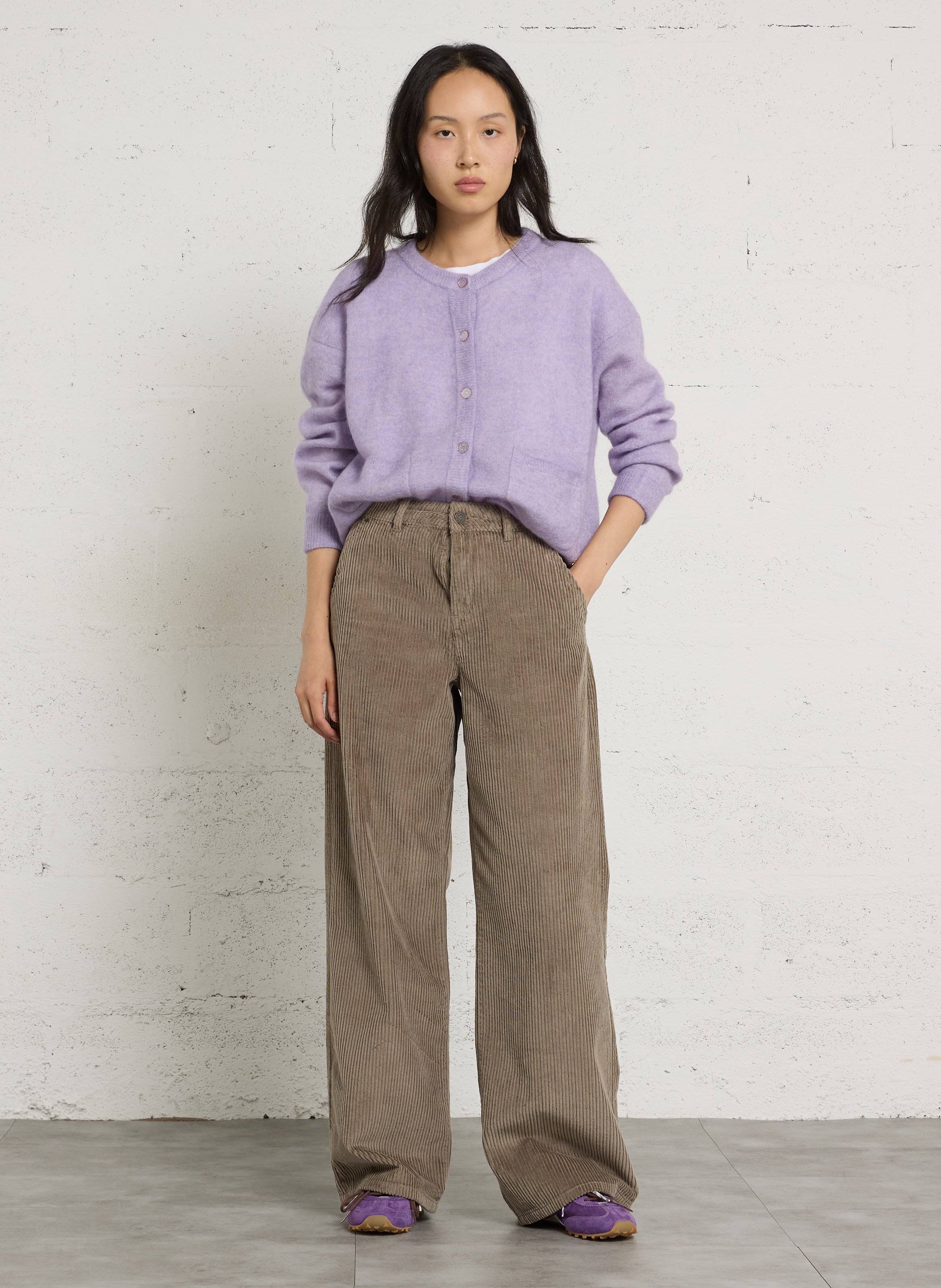 Weites Cordhose aus Baumwolle SUD EXPRESS Grun
