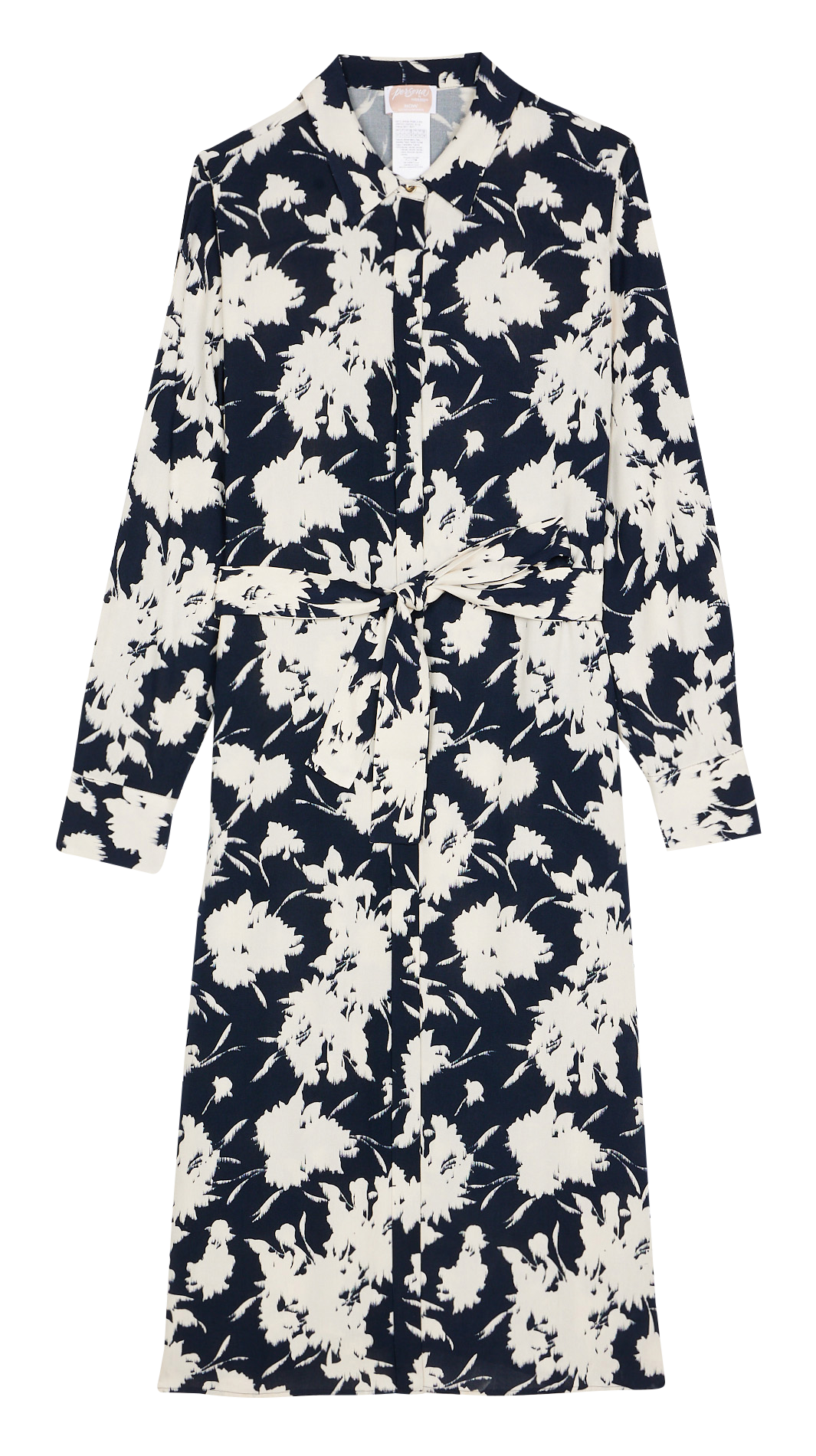 Fließendes Midikleid mit Print PERSONA by Marina Rinaldi Blau