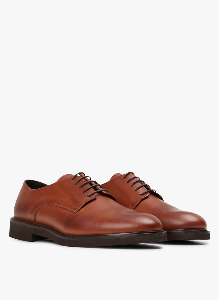 Brown Leather Derby shoes