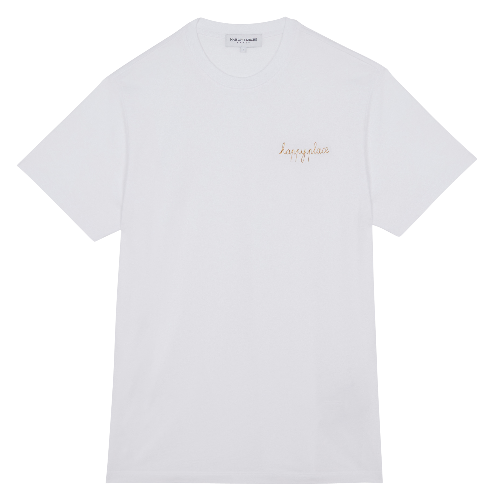 Tee-shirt brodé en coton bio - 15 ANS - EDITION LIMITEE MAISON LABICHE Blanc