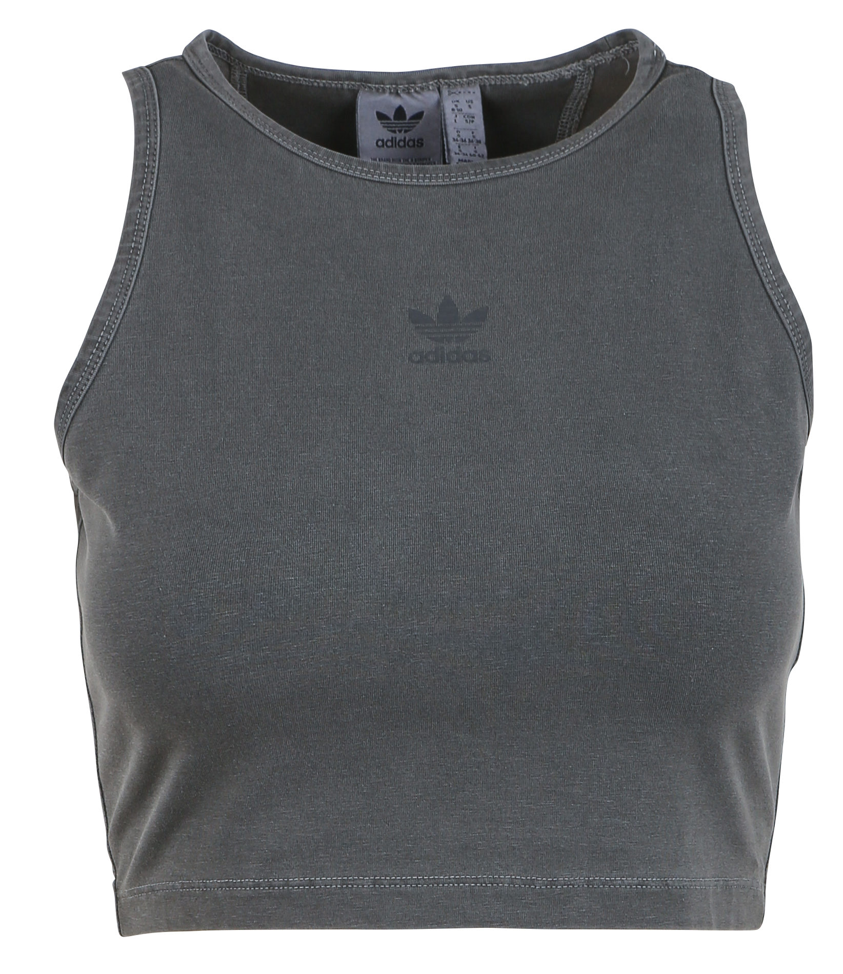 Short cotton tank top ADIDAS Black