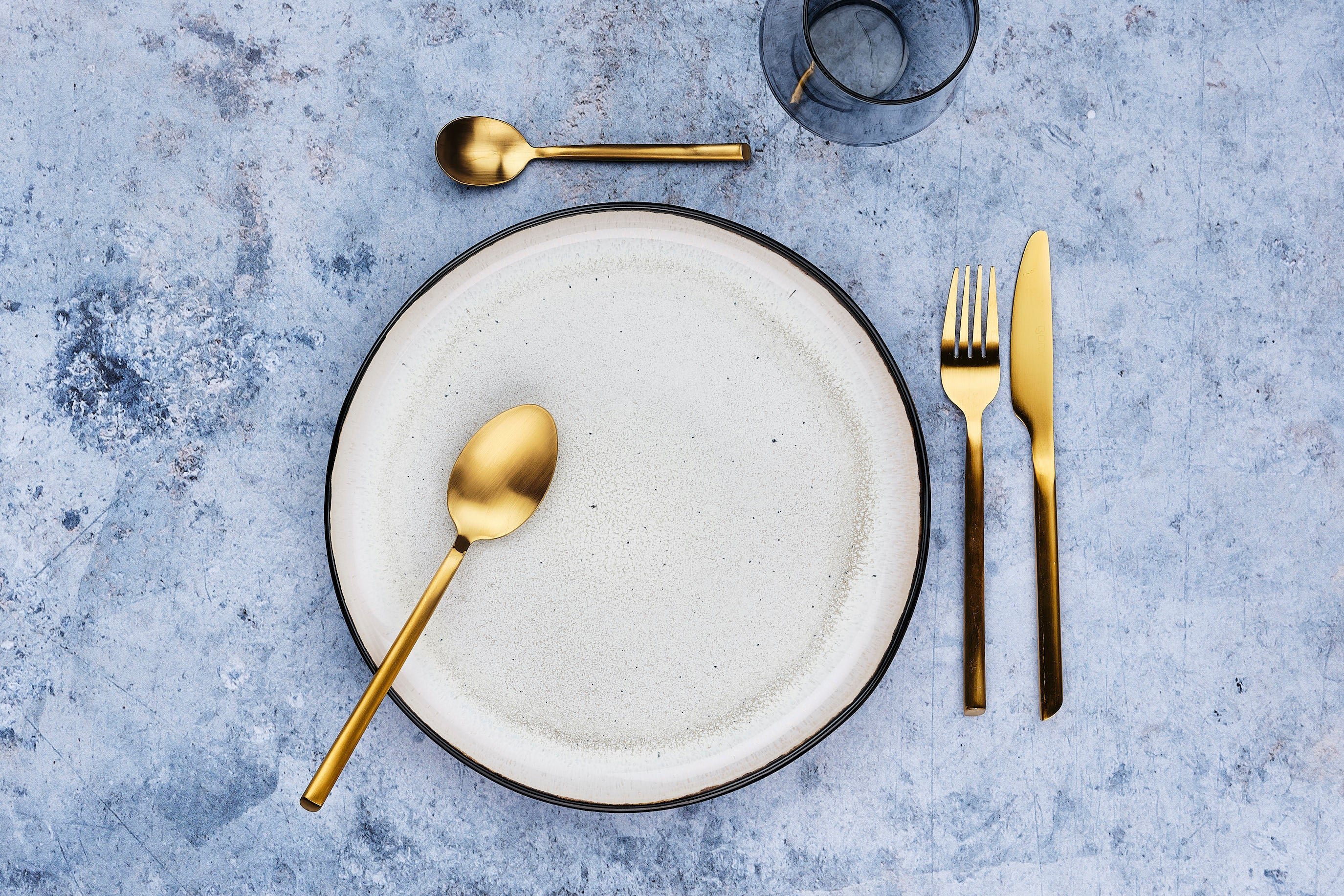 Set of 6 small spoons BJORN Golden