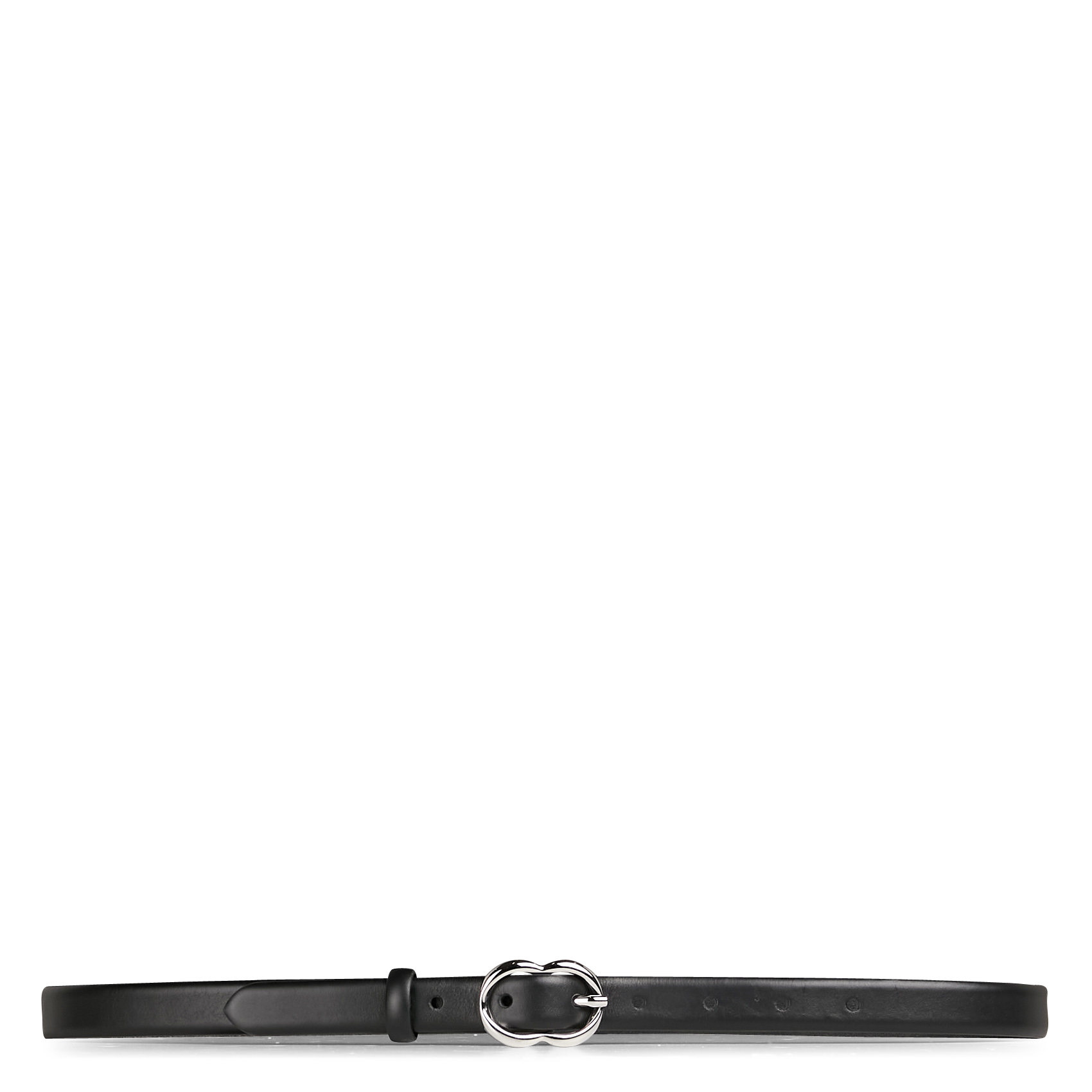 Leather belt with buckle SAISON 1865 Black