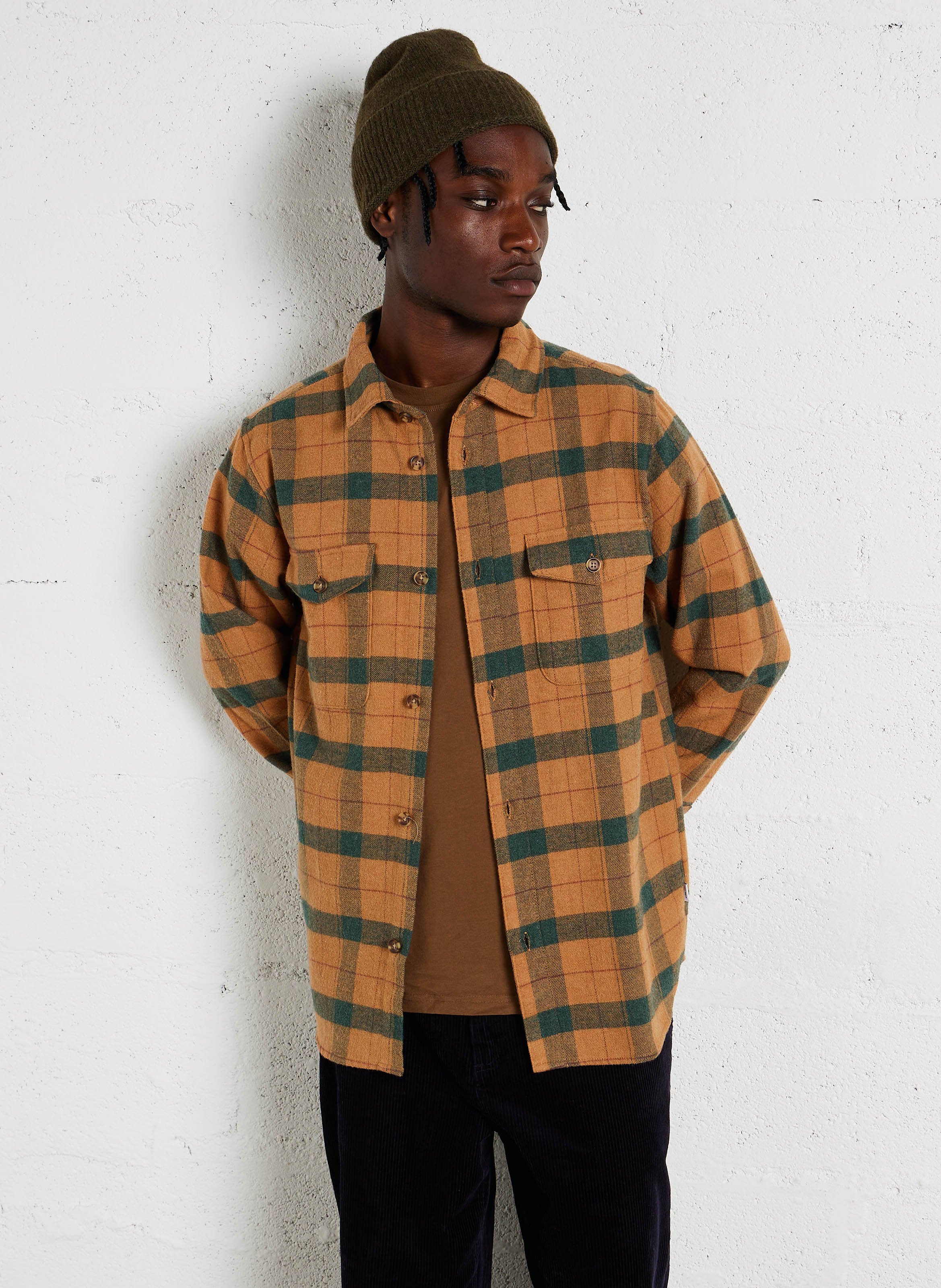 Regular geruite overshirt van katoen LES DEUX Veelkleurig