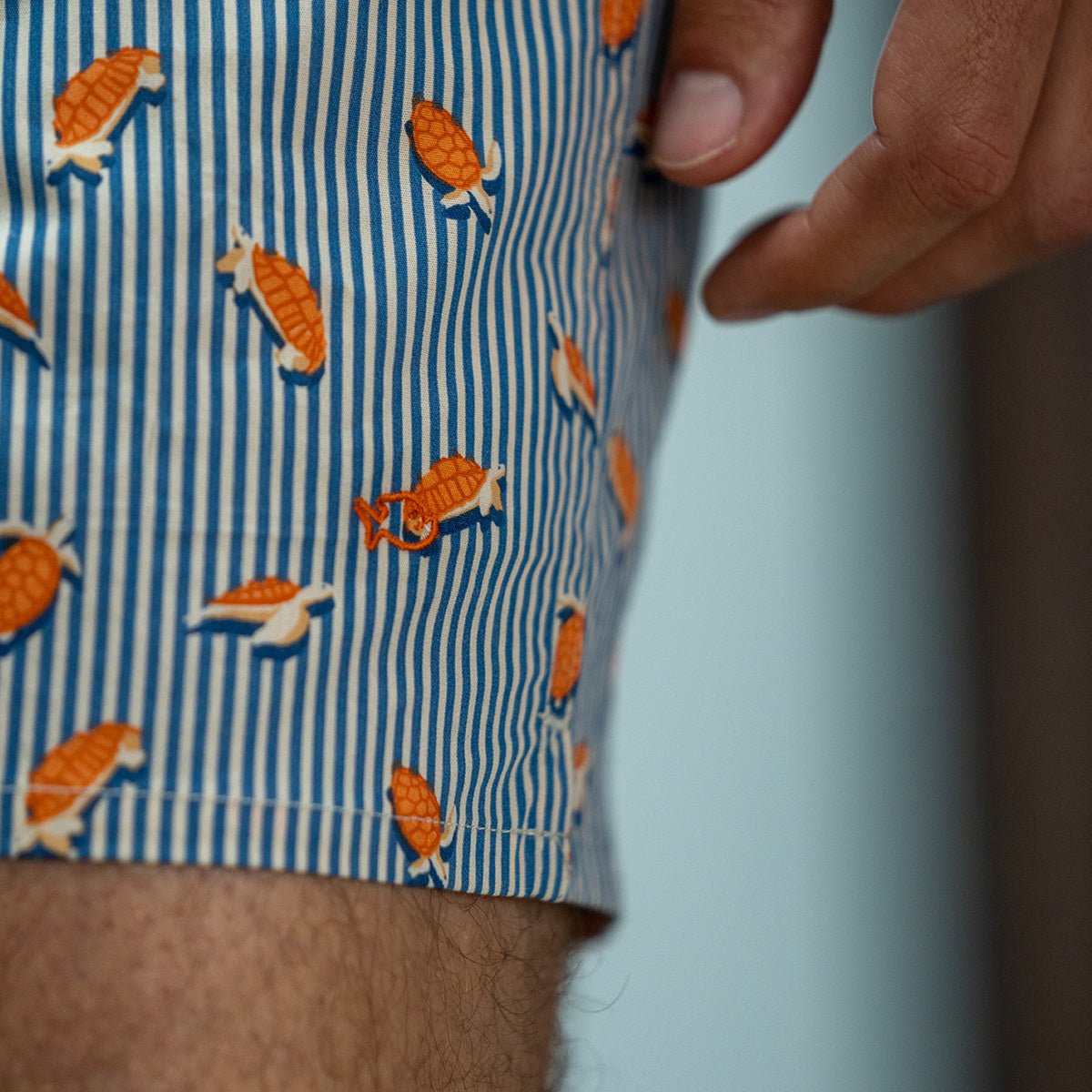 Organic cotton boxer shorts BILLYBELT Blue