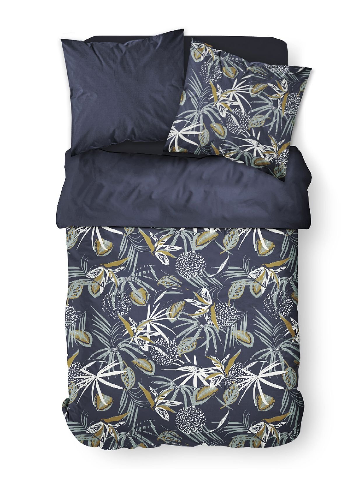 Printed cotton bedding set TODAY LINGE DE MAISON Blue