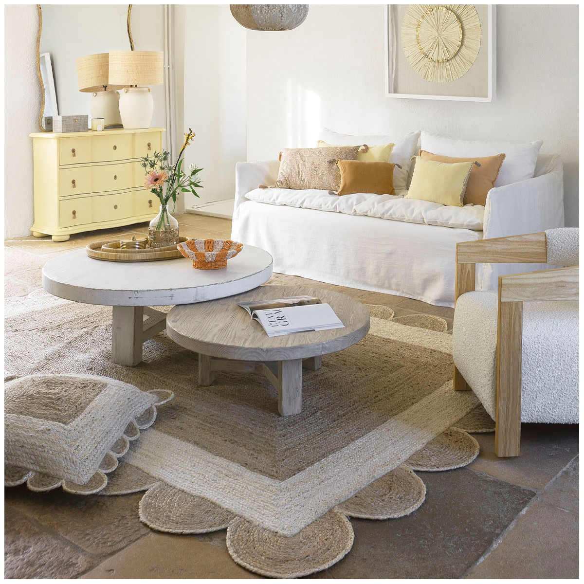 Enola jute rug BLANC D'IVOIRE Beige