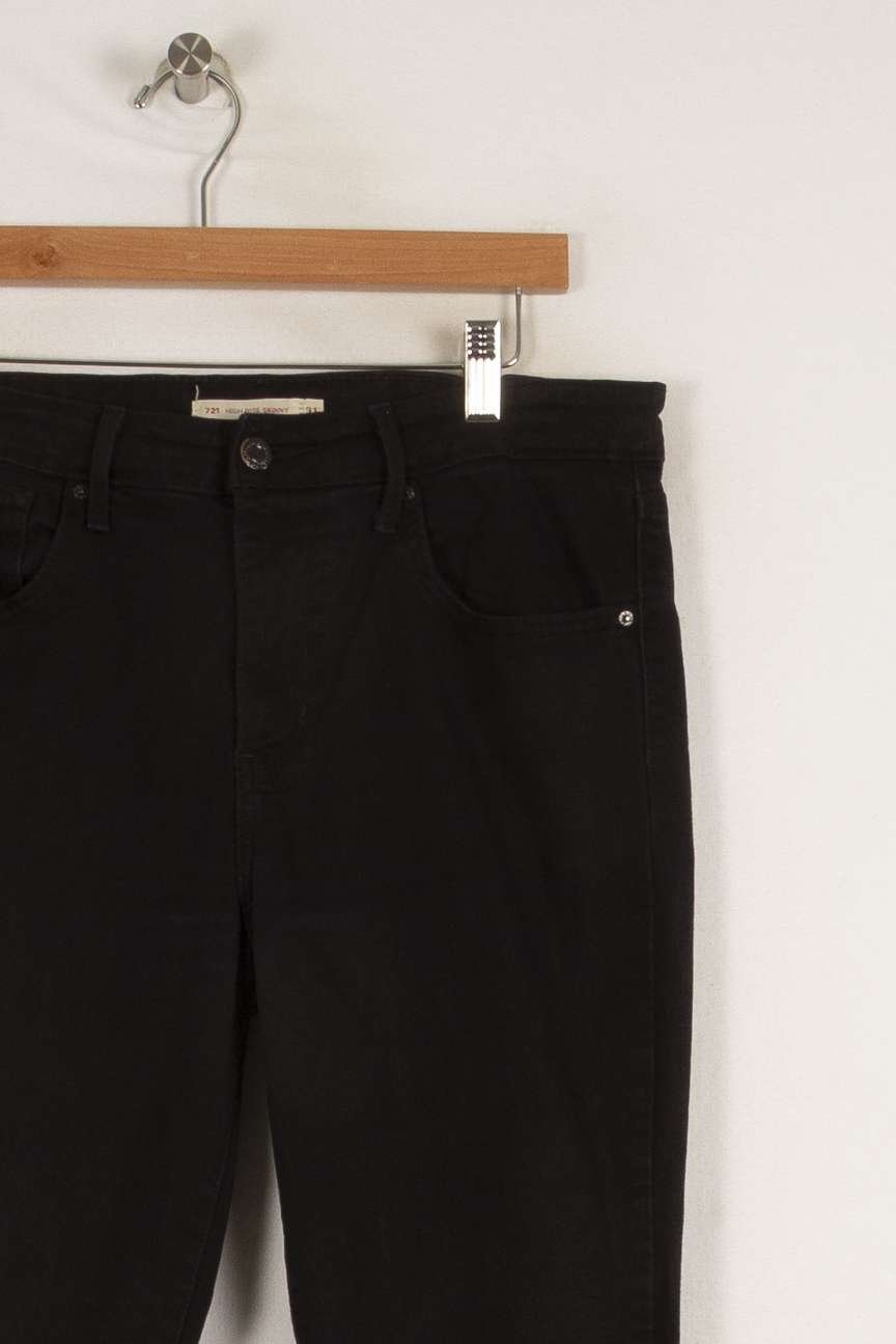 Cropped slim jeans with studs LEVI'S - Seconde main Black