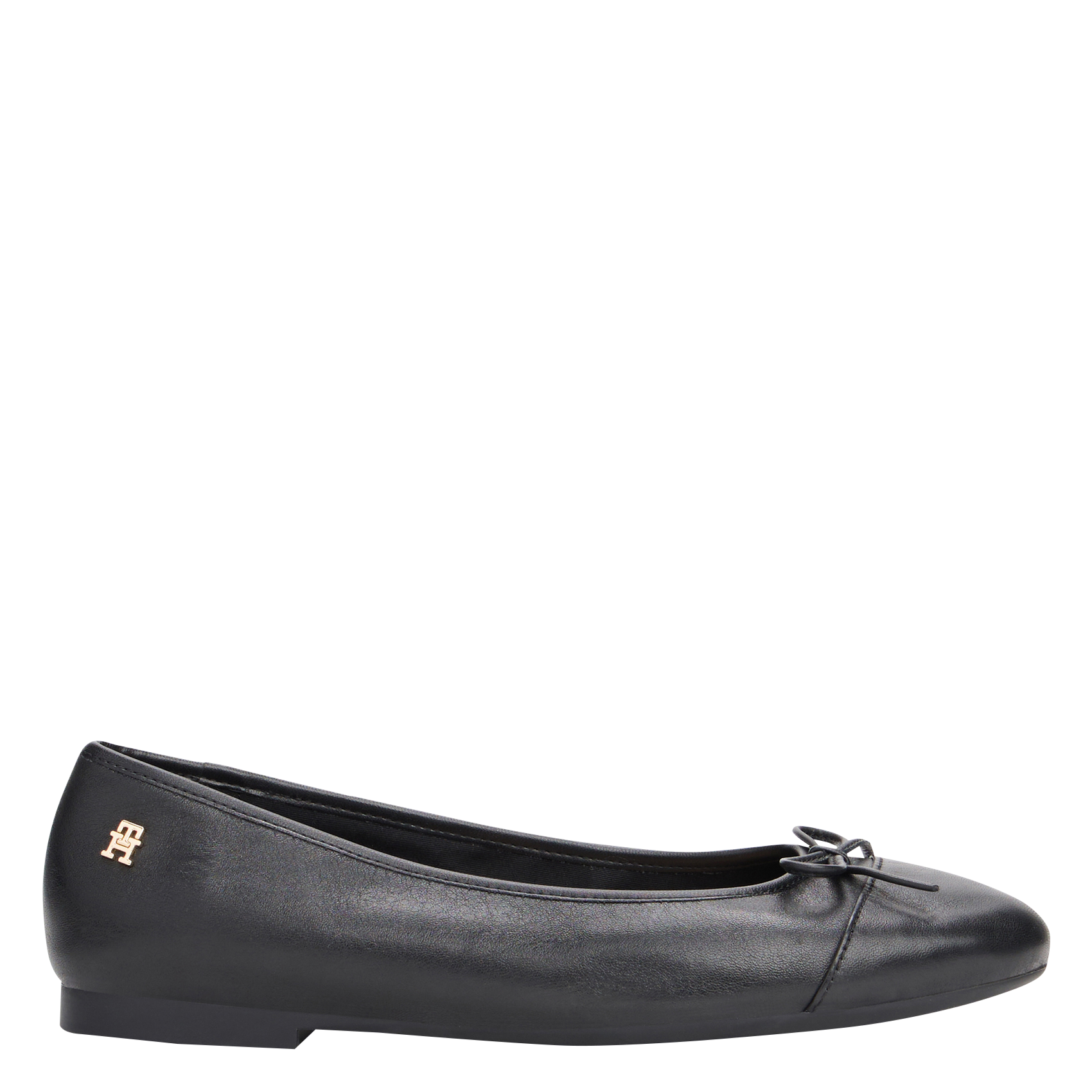 Ballerines en cuir TOMMY HILFIGER Noir
