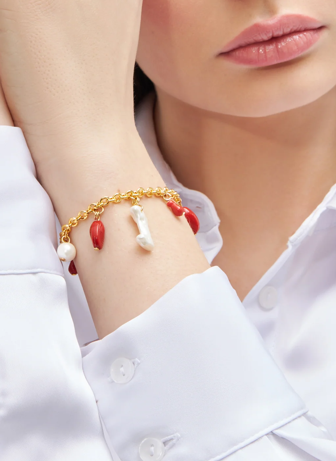 Armband mit Anhängern VANESSA BARONI Mehrfarbig