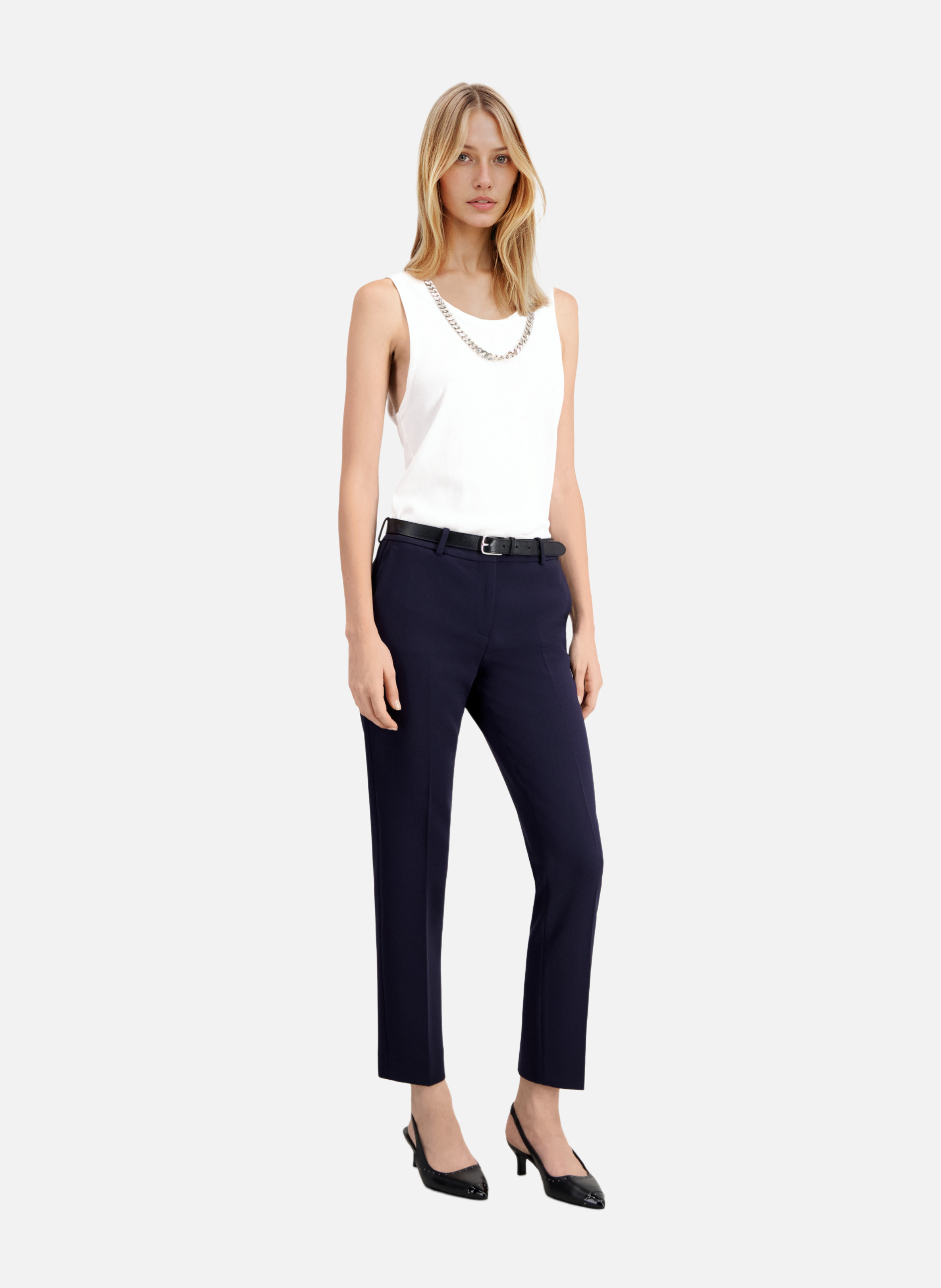 Tailored crepe trousers with a slim fit THE KOOPLES Blue
