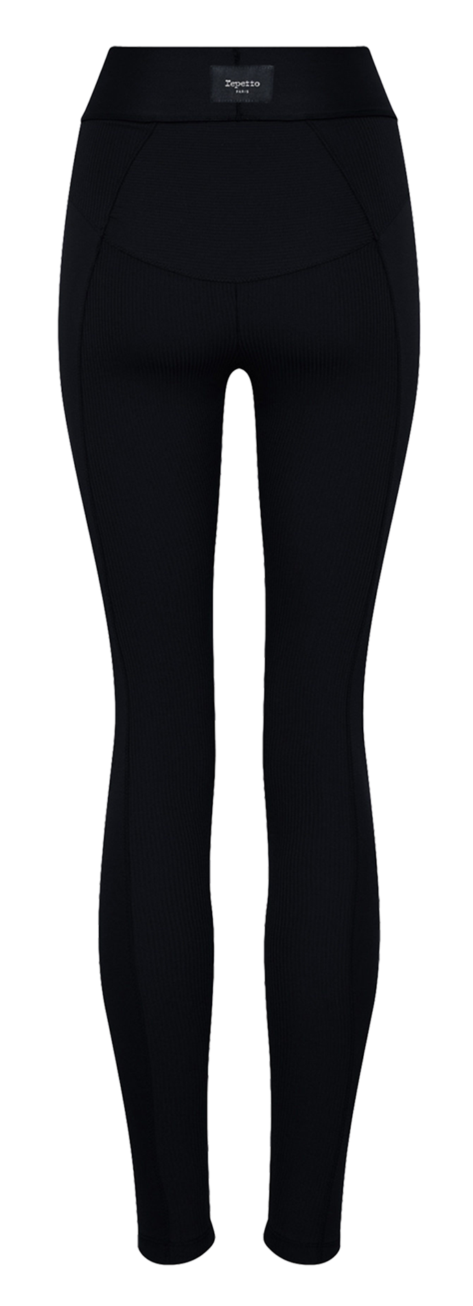 Geribbelde slim fit legging REPETTO Zwart