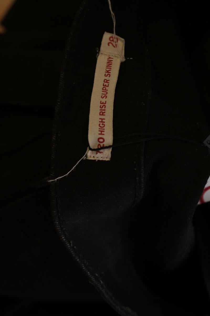 Cotton skinny jeans LEVI'S - Seconde main Black