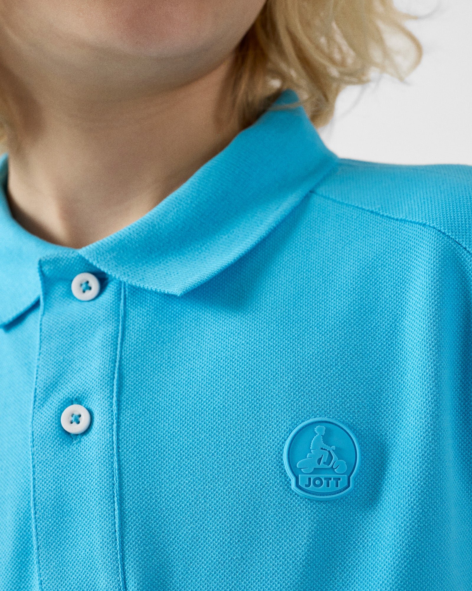 Cotton Polo Shirt JOTT Blue