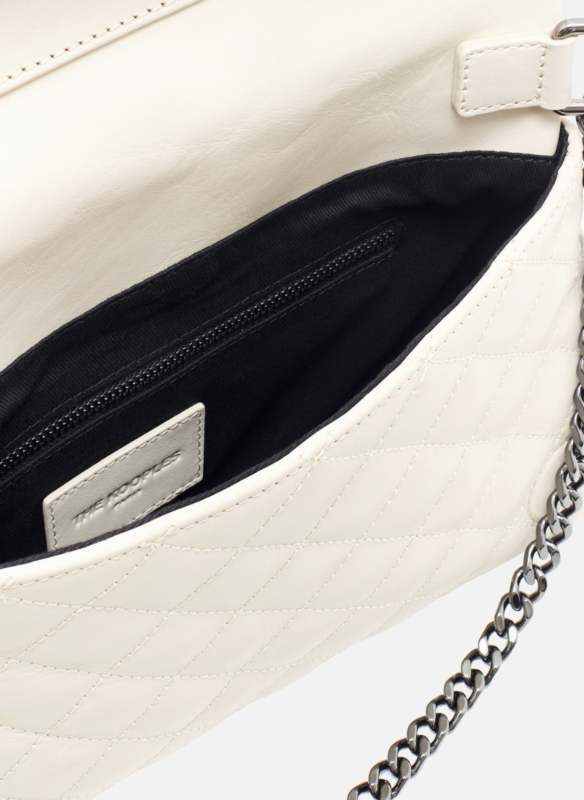 Small leather heritage clutch THE KOOPLES Beige