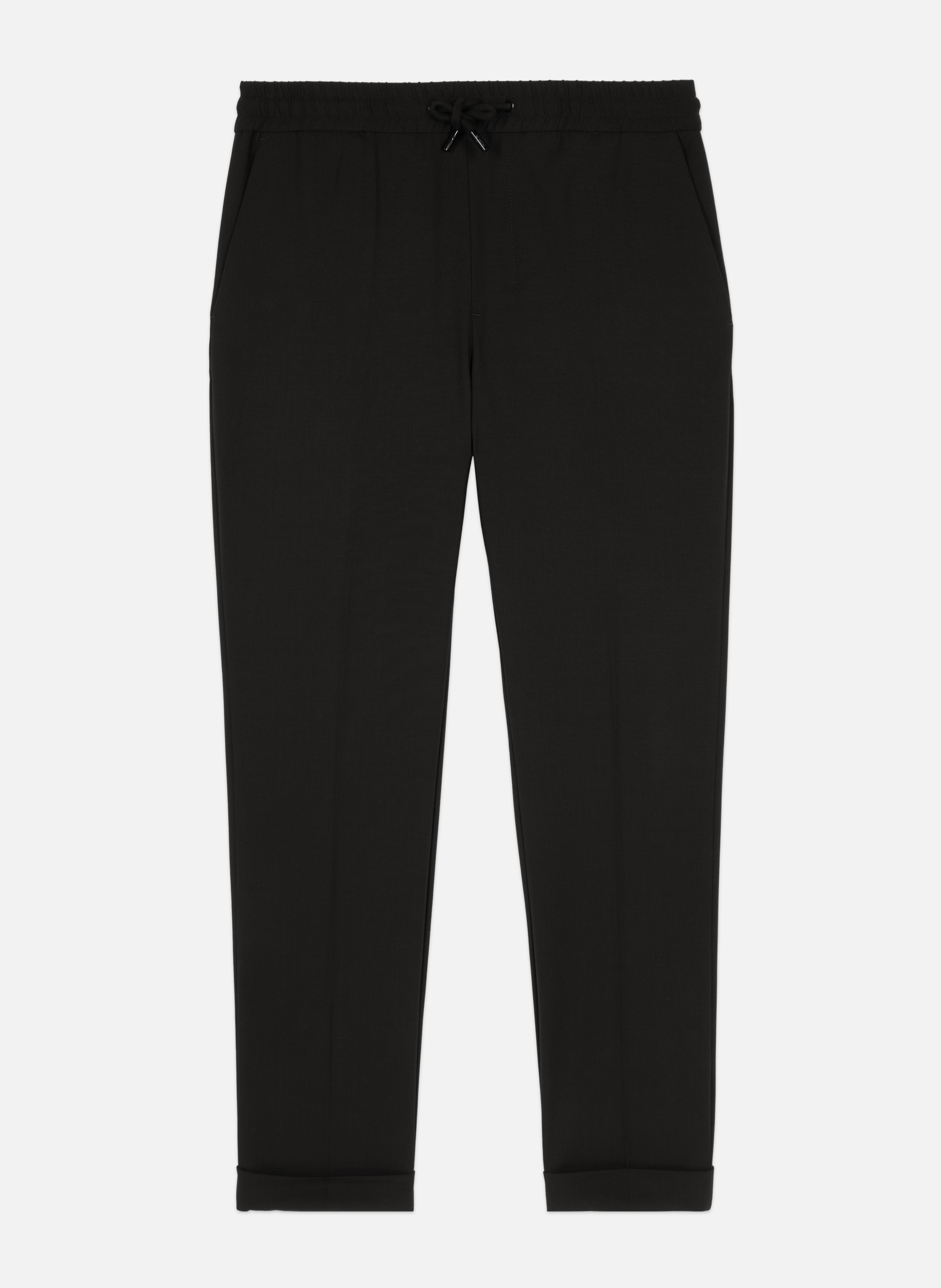 Straight cut wool trousers THE KOOPLES Black