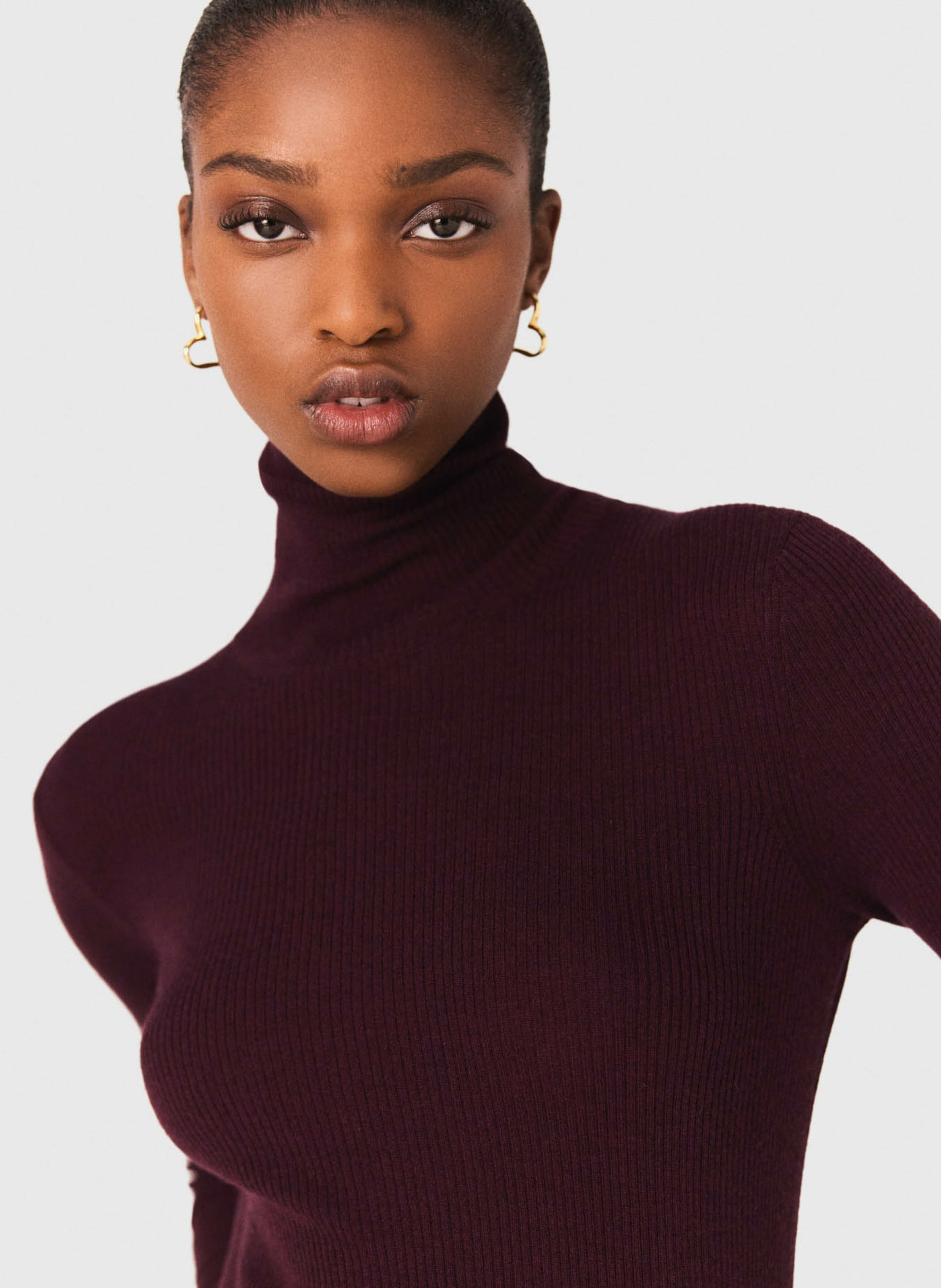 Bootcut stretchjeans met verwassen look   MAJE Blauw