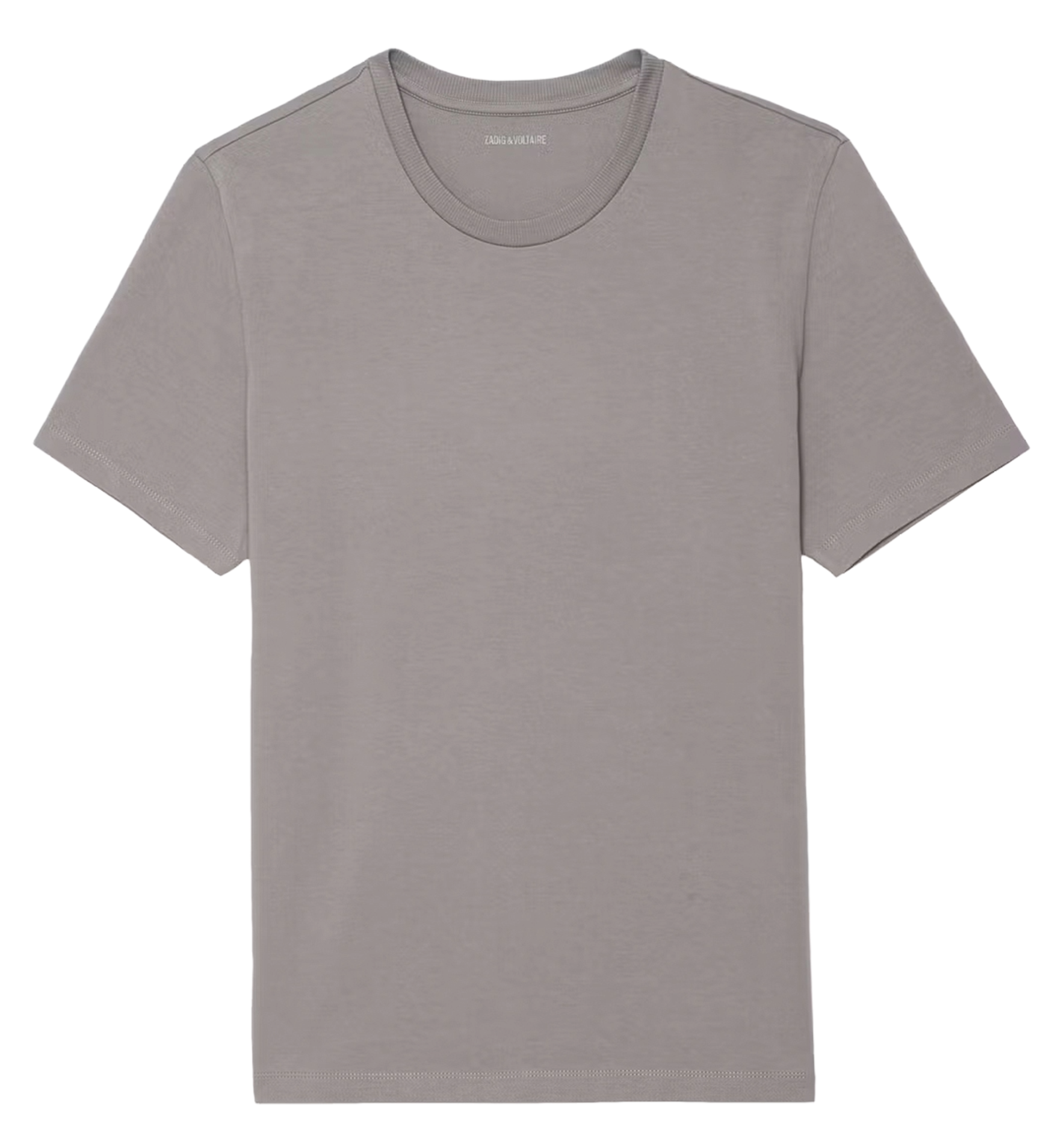 Tee-shirt droit en coton ZADIG&amp;VOLTAIRE Gris