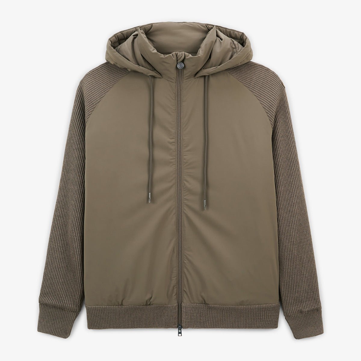 Down-quilted anorak SERGE BLANCO Brown
