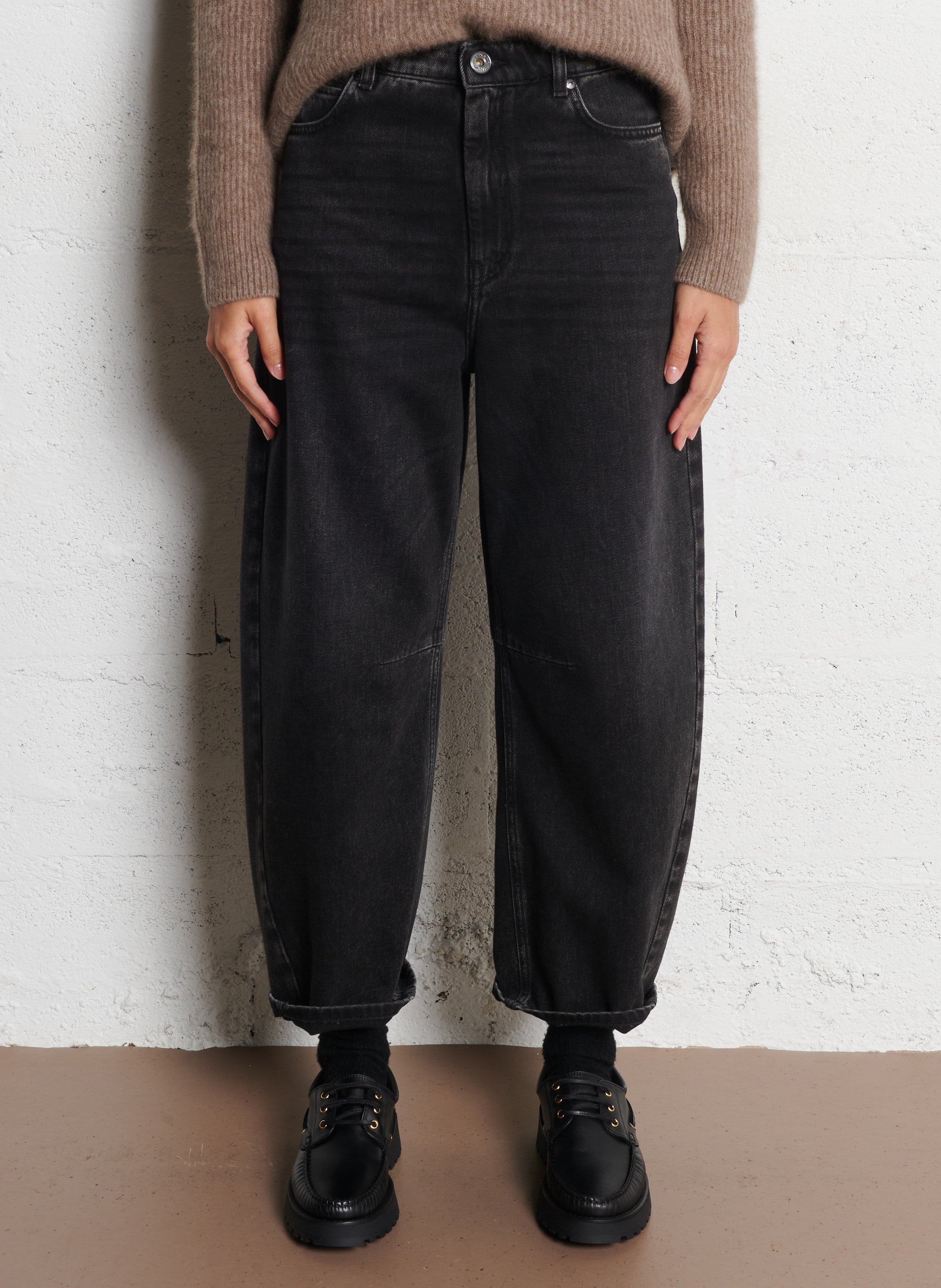 Cropped jeans MAX MARA WEEK END Black