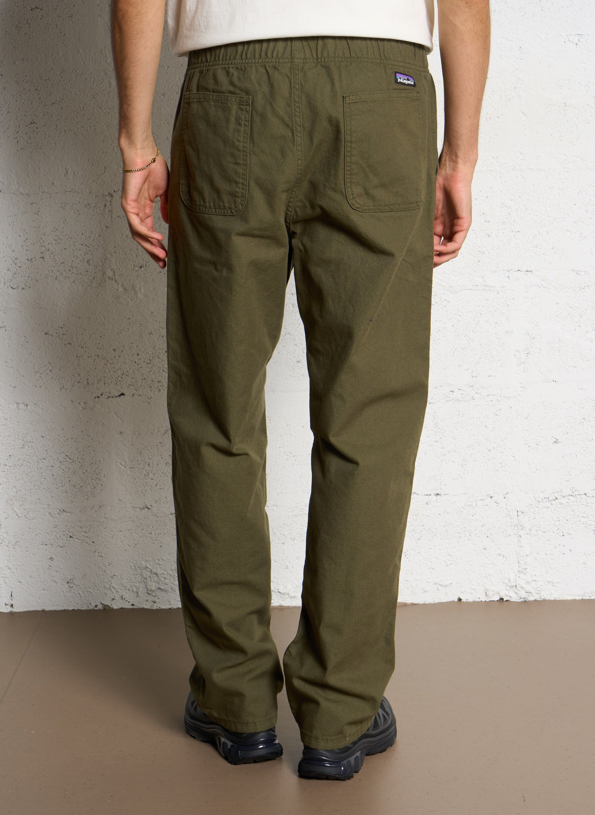 Straight-leg cotton pants PATAGONIA Green