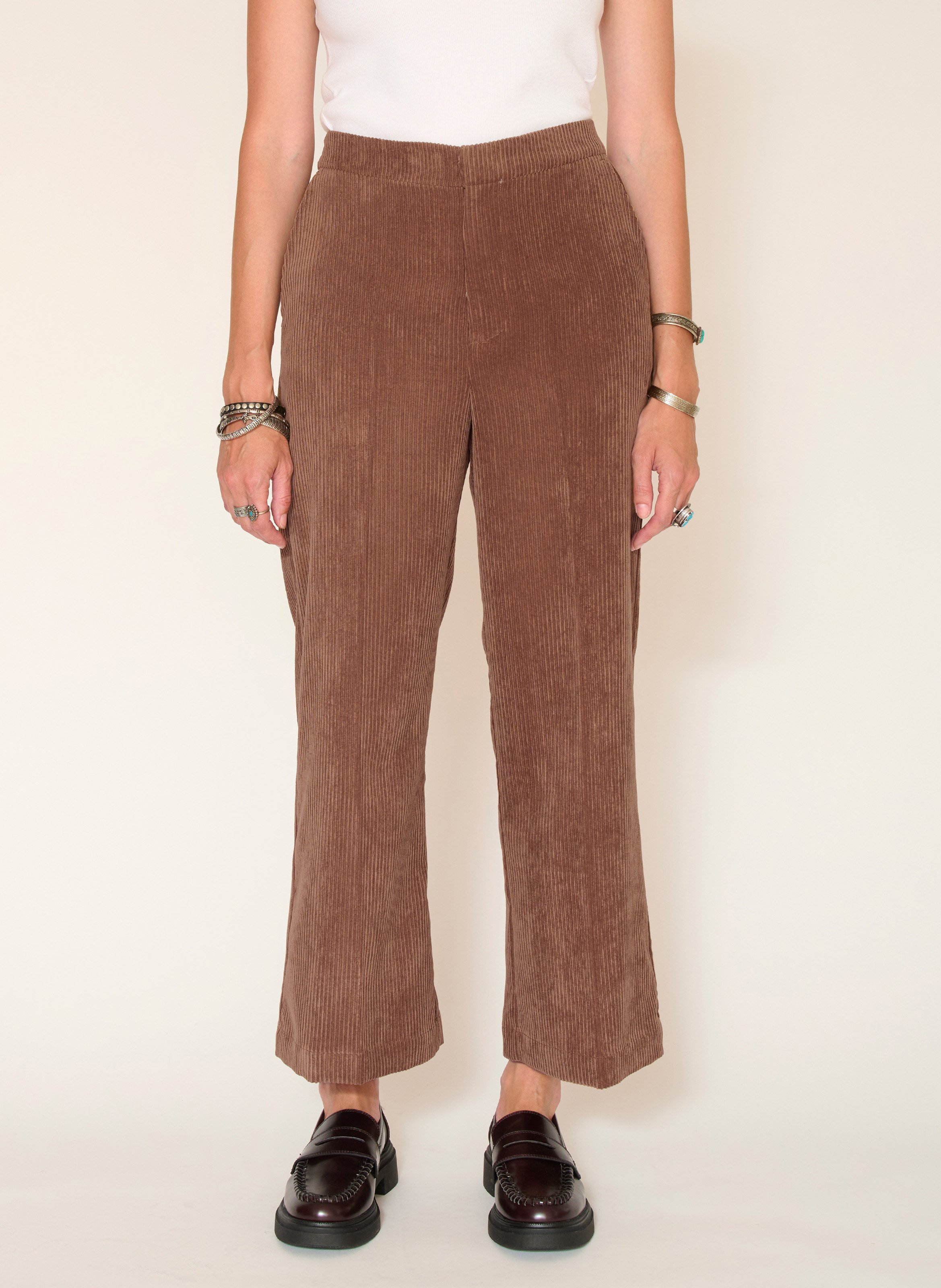 7/8-Kord-Schlaghose MKT Braun