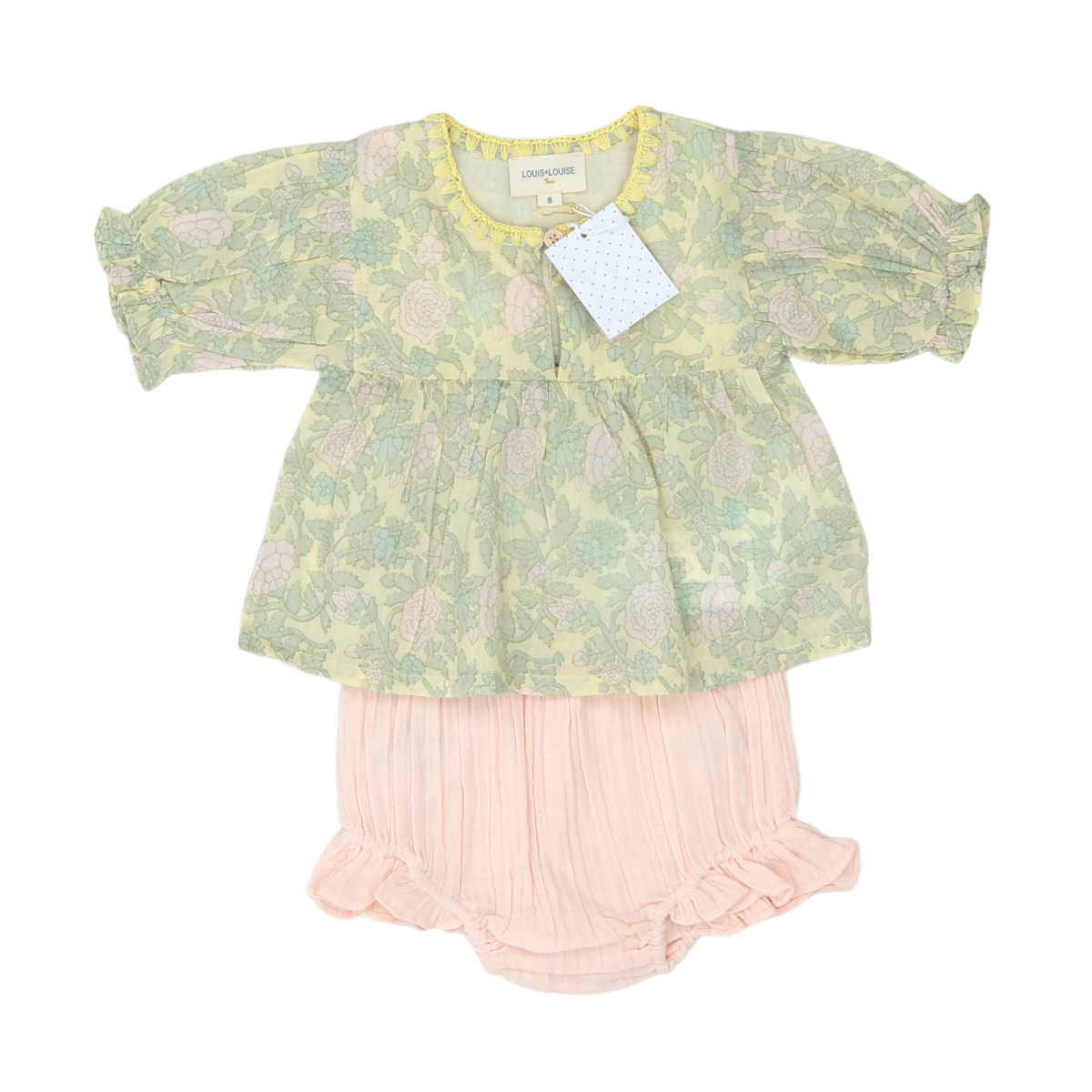 Green Baby Set - 6 months LOUIS LOUISE - Seconde Main Green