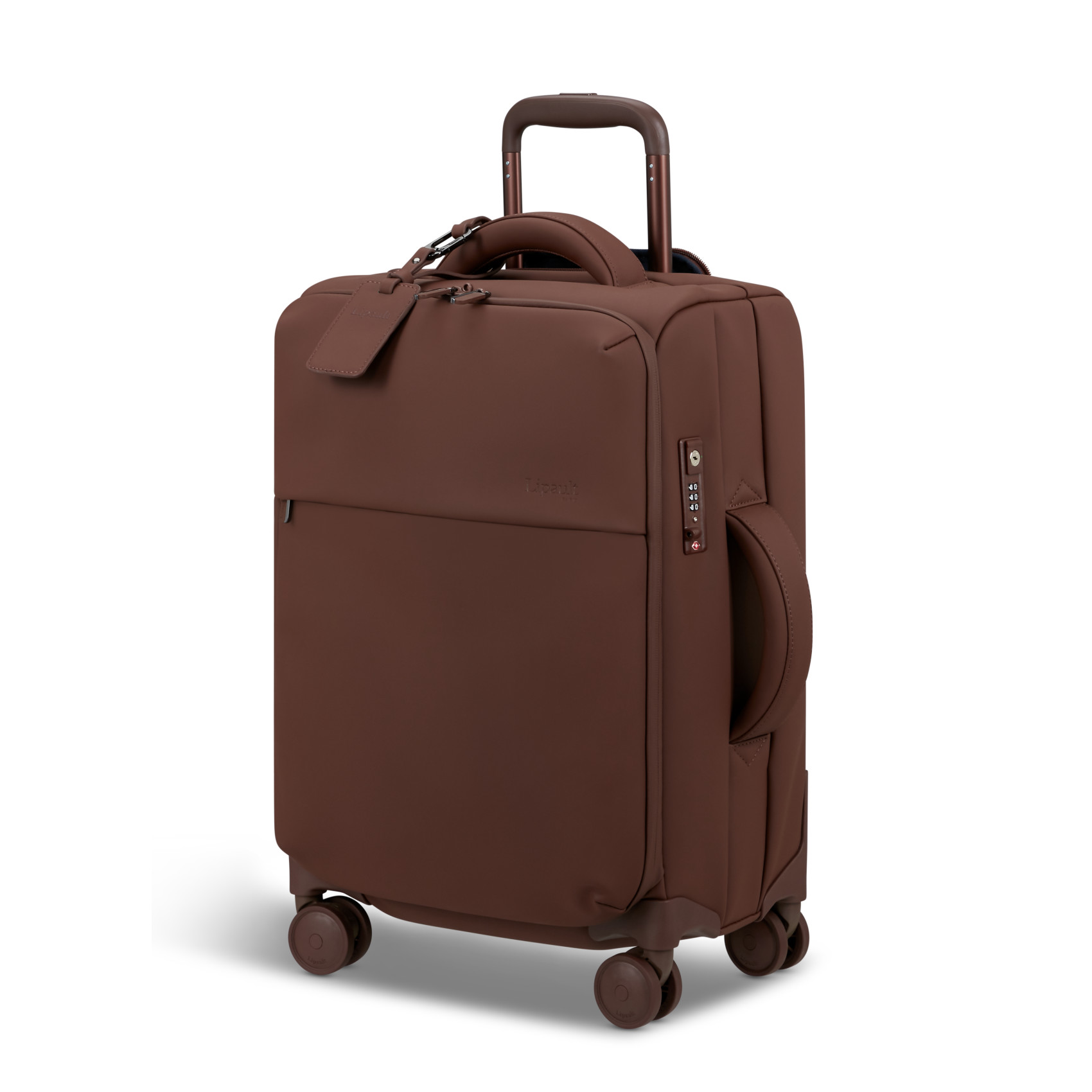 Lost in Berlin 4-wheel carry-on suitcase size S LIPAULT Brown