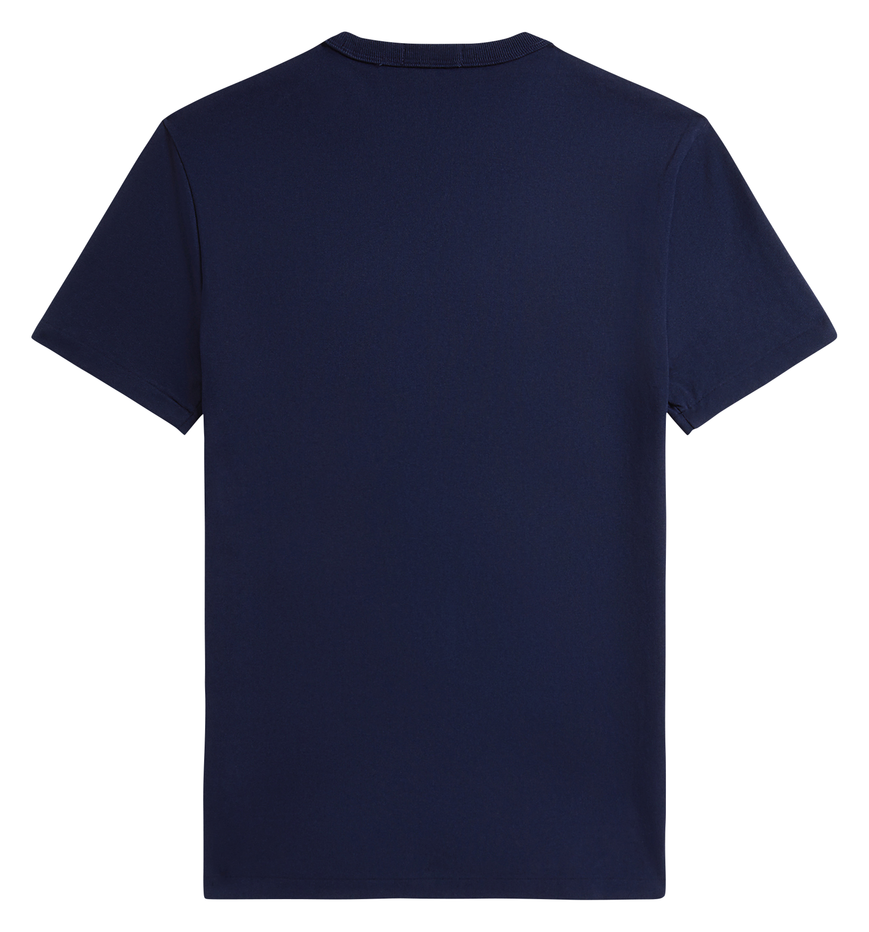 Tee-shirt droit brodé en coton POLO RALPH LAUREN Bleu