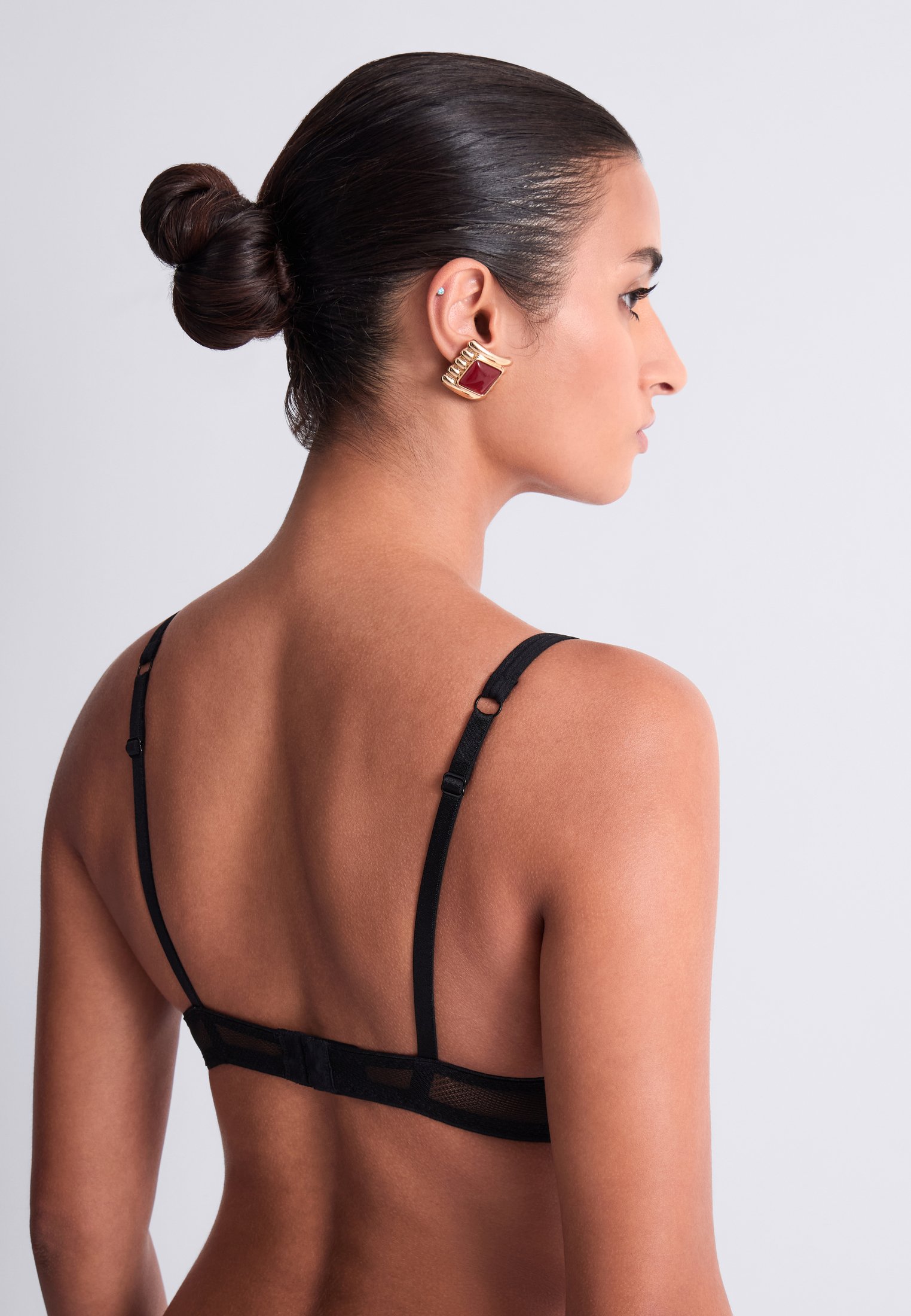 Underwired demi-cup bra AUBADE Black