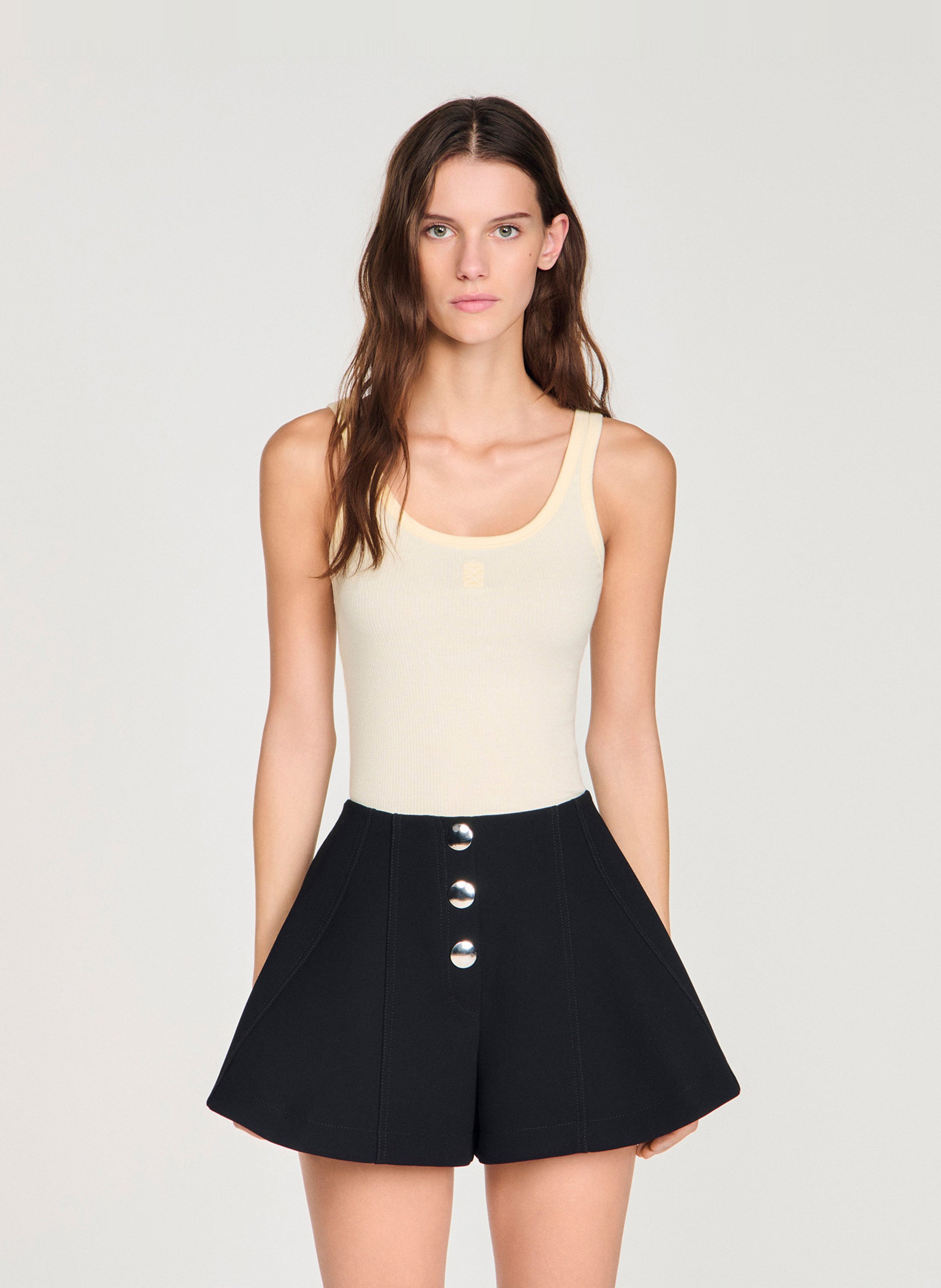 Short évasé SANDRO Noir