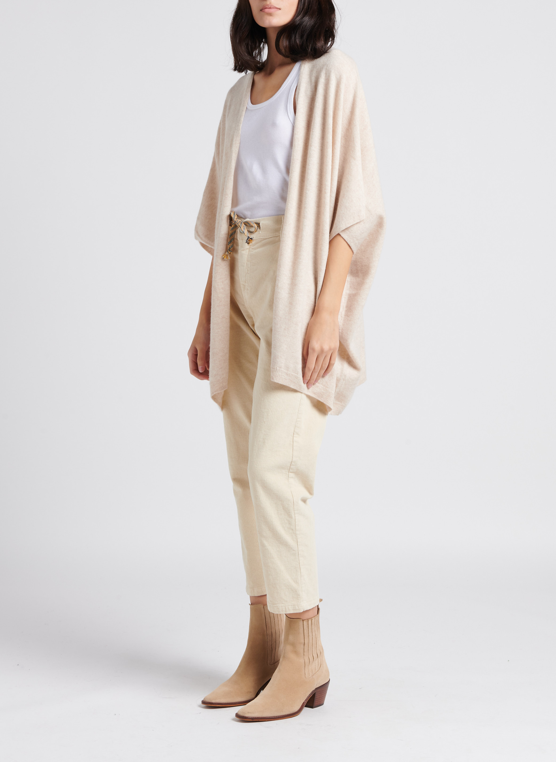 Cashmere poncho SUD EXPRESS Beige