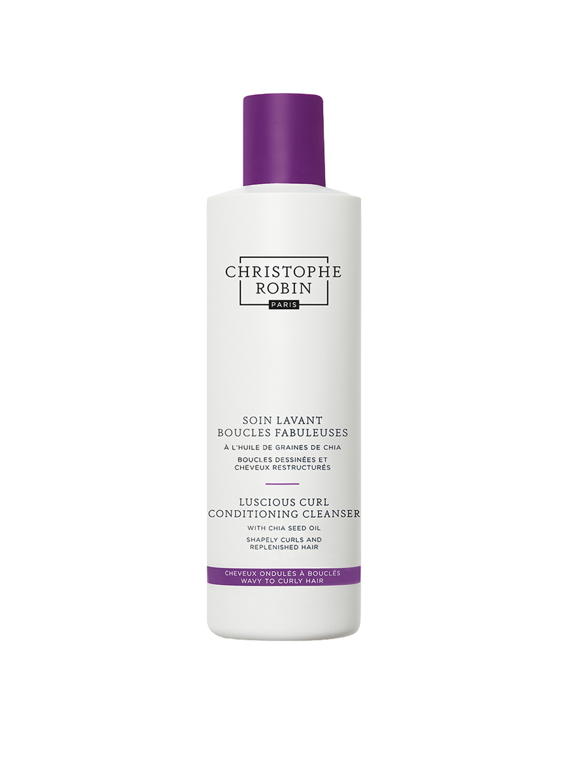 Luscious-Curl Conditioning Cleanser - Pflegeshampoo für lockiges Haar mit Chiasamen CHRISTOPHE ROBIN No color