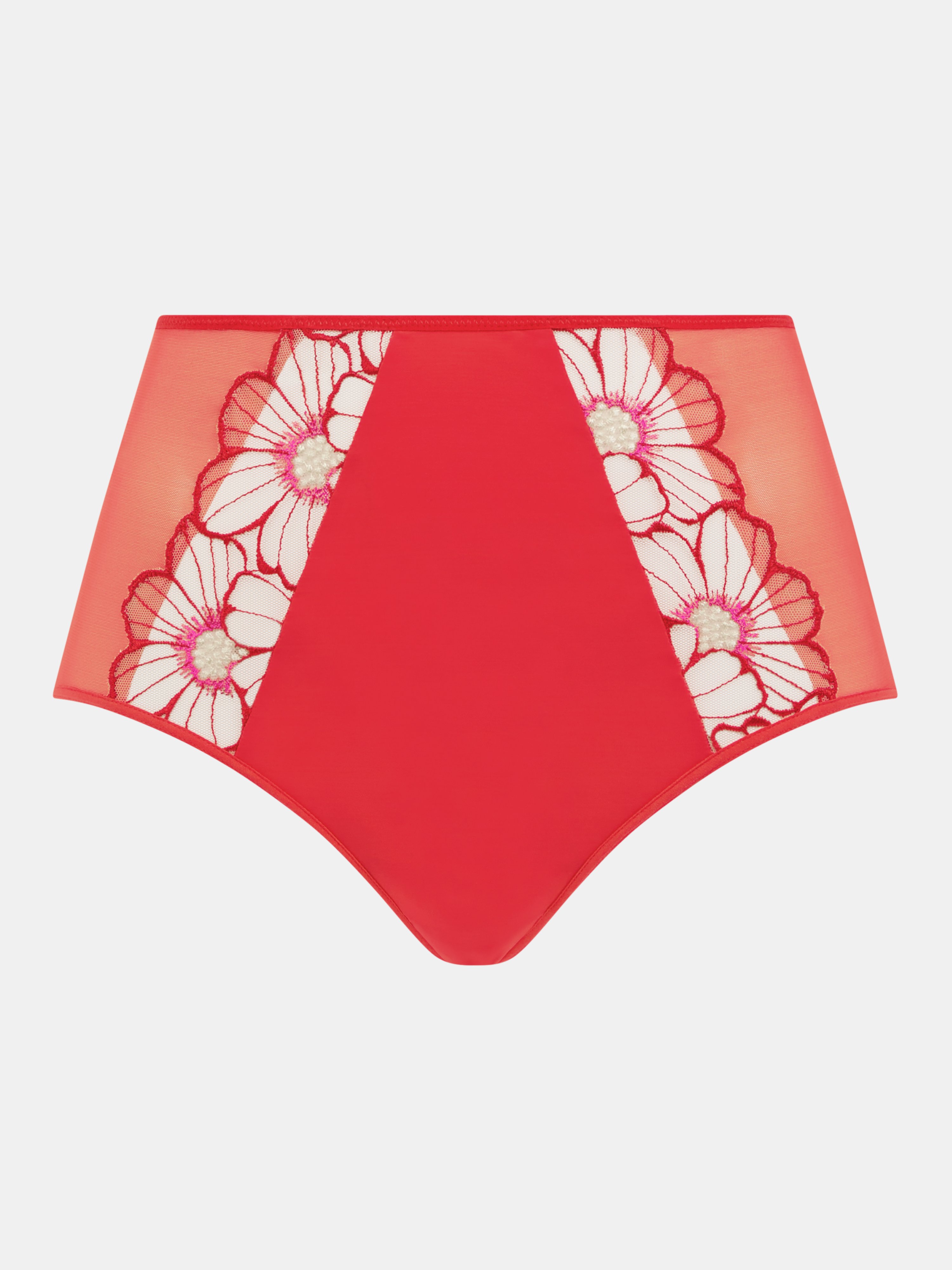 High-waisted lace panties CHANTELLE PULP Red