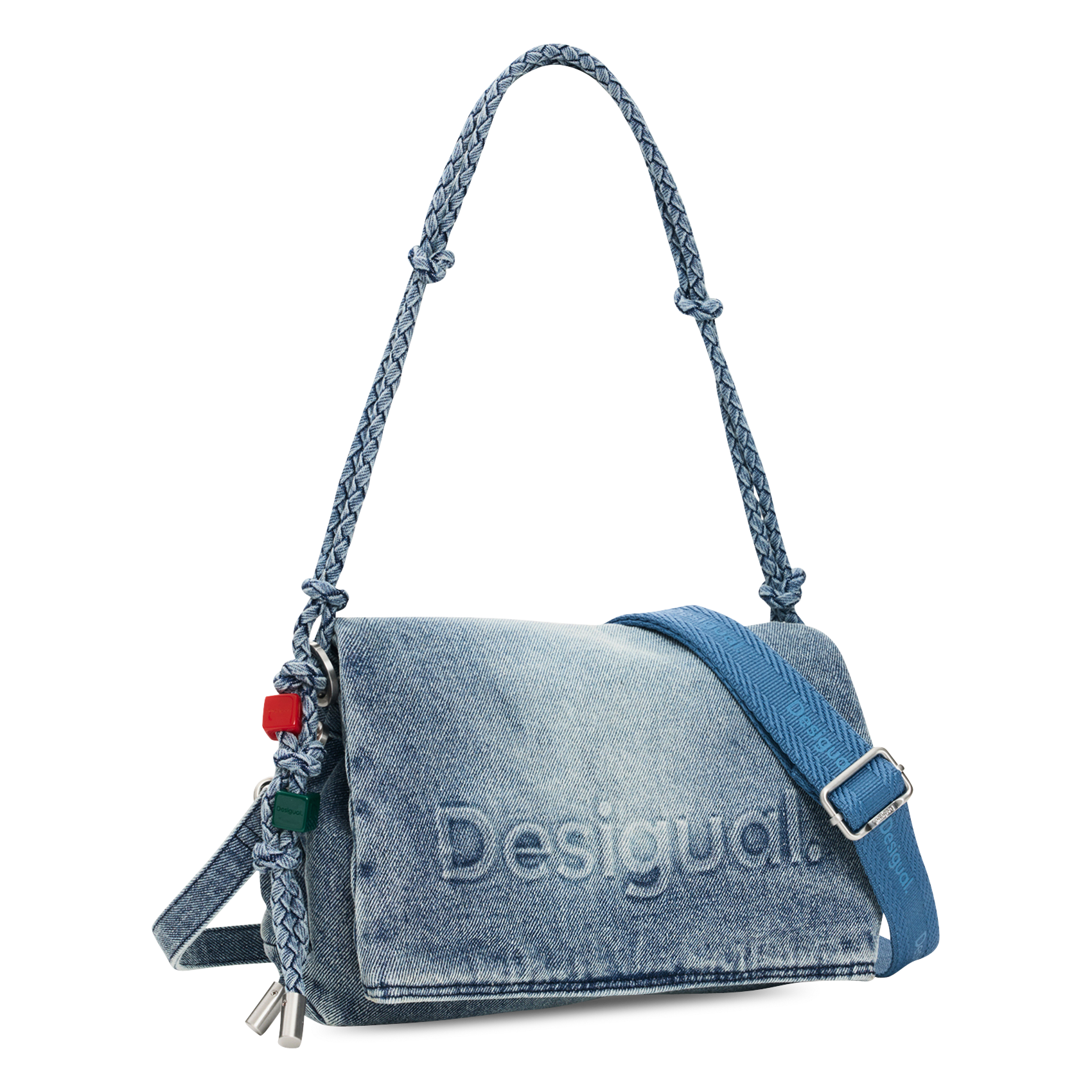Bolso de mano de algodón DESIGUAL Azul