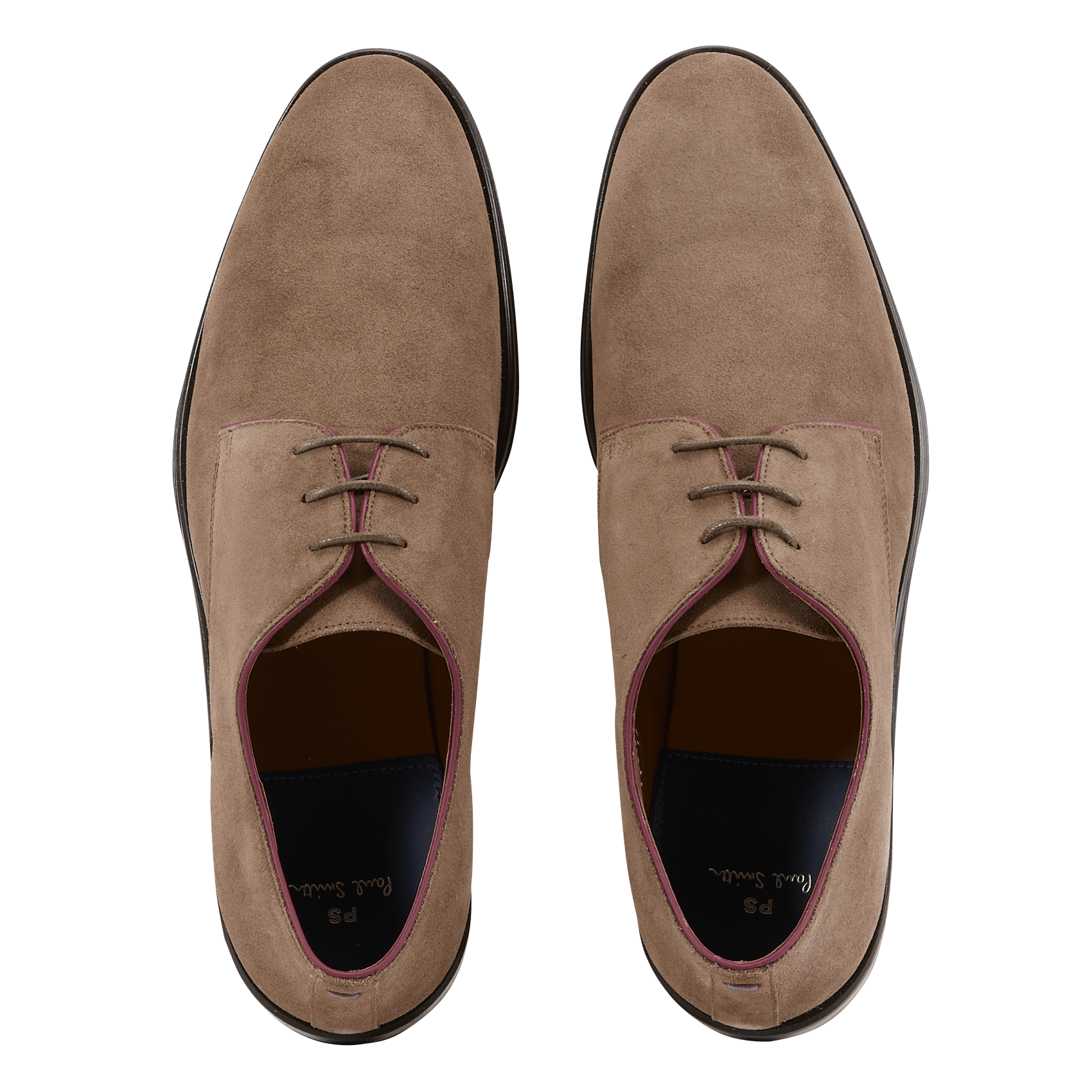 Chaussures de ville en cuir suédé PAUL SMITH Beige