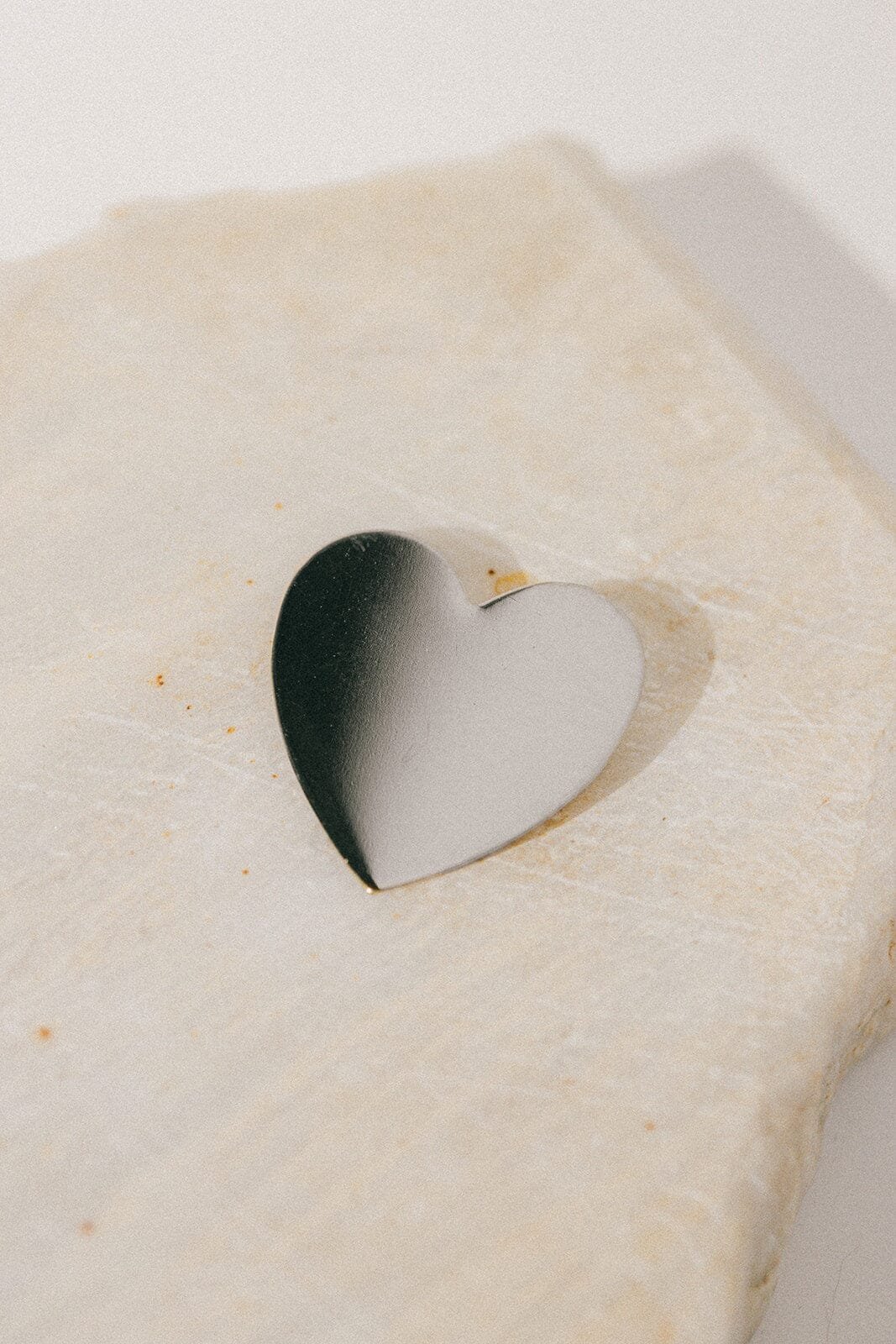 Gold-plated heart brooch MONSIEUR SIMONE Silver