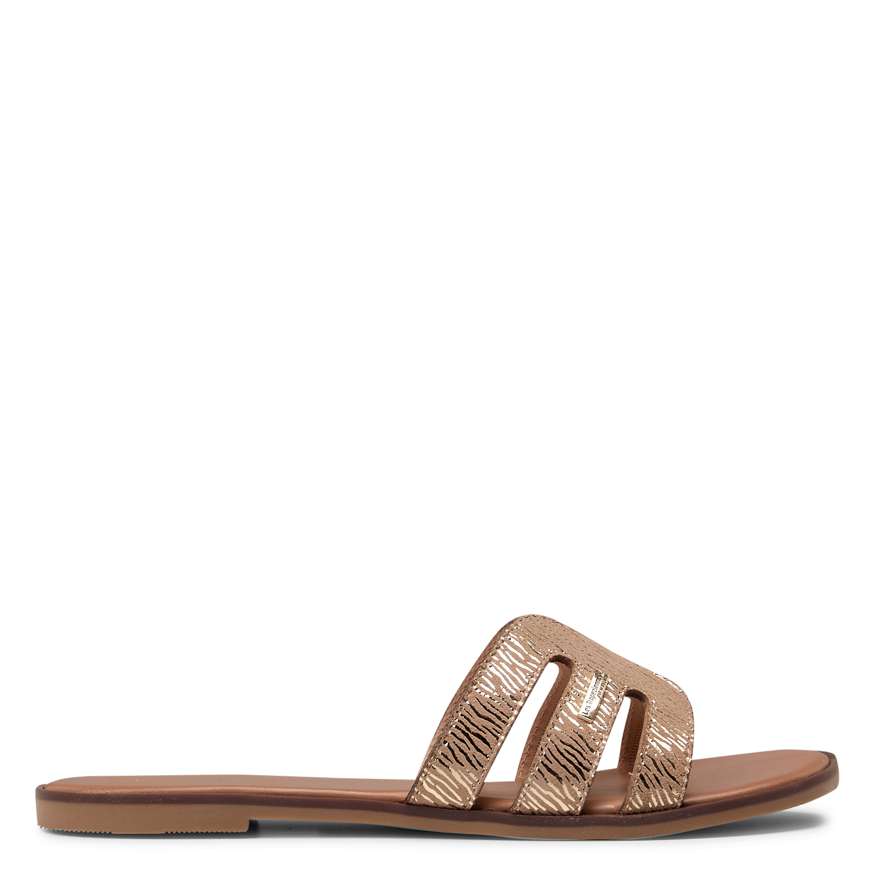 Platte, suède sandalen LES TROPEZIENNES PAR M.BELARBI Beige