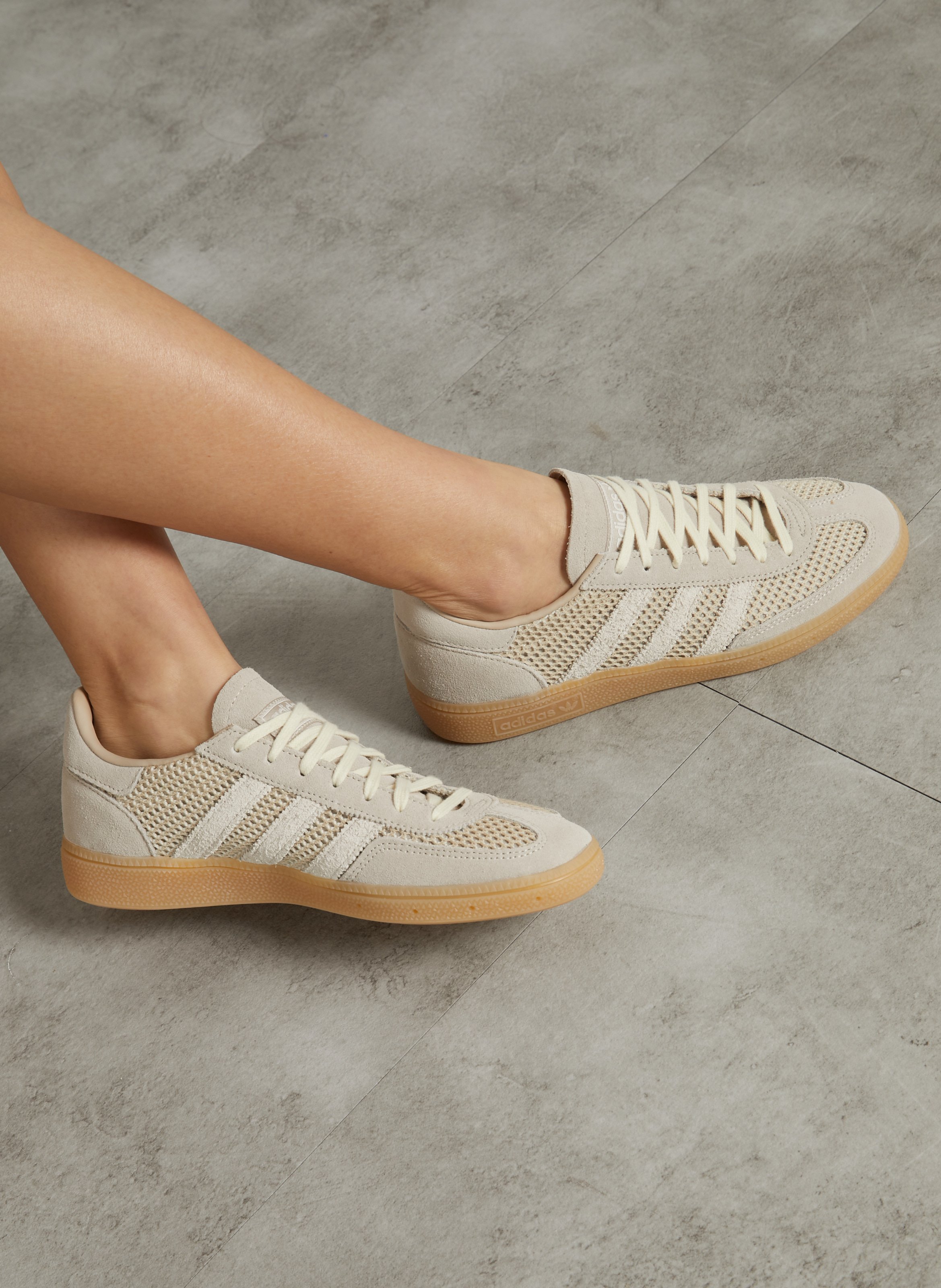 Baskets basses en cuir  ADIDAS Beige
