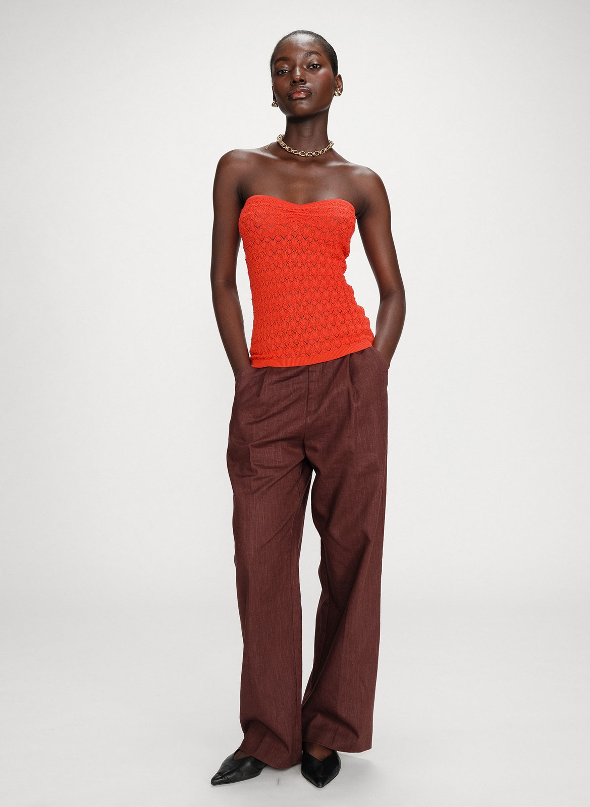 Top bustier GRACE ET MILA Rouge