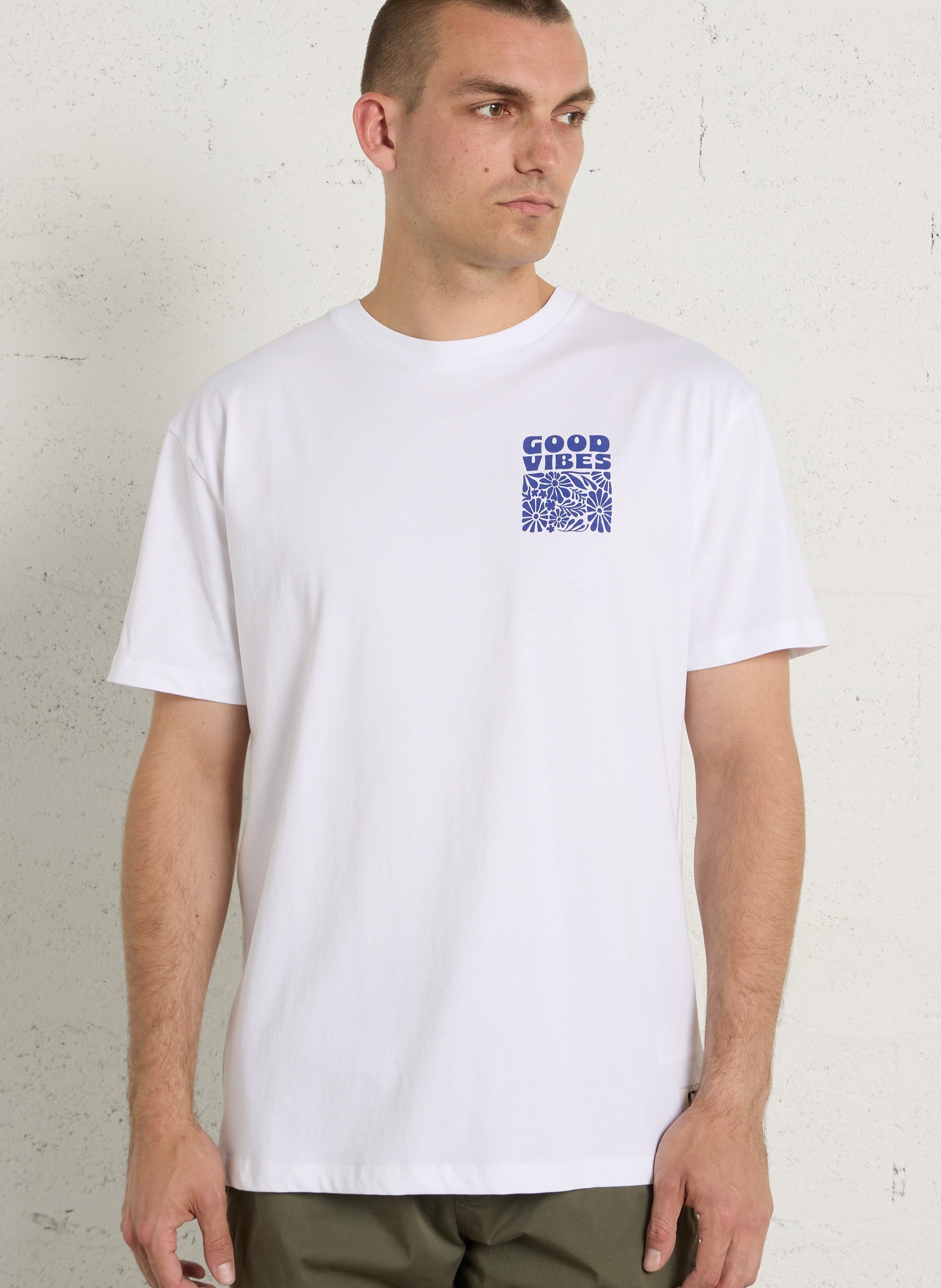 Tee-shirt col rond en coton LE TEMPS DES CERISES Blanc