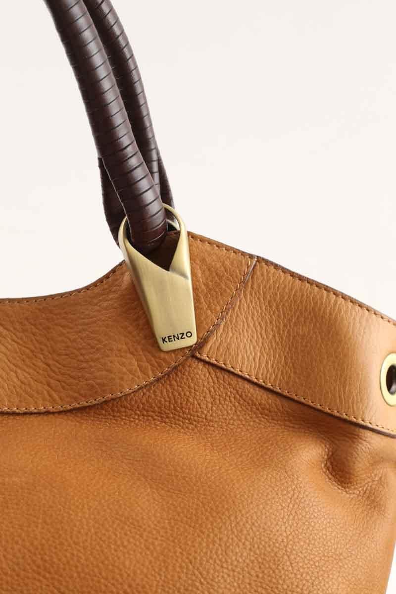Handbag KENZO - SECONDE MAIN Brown