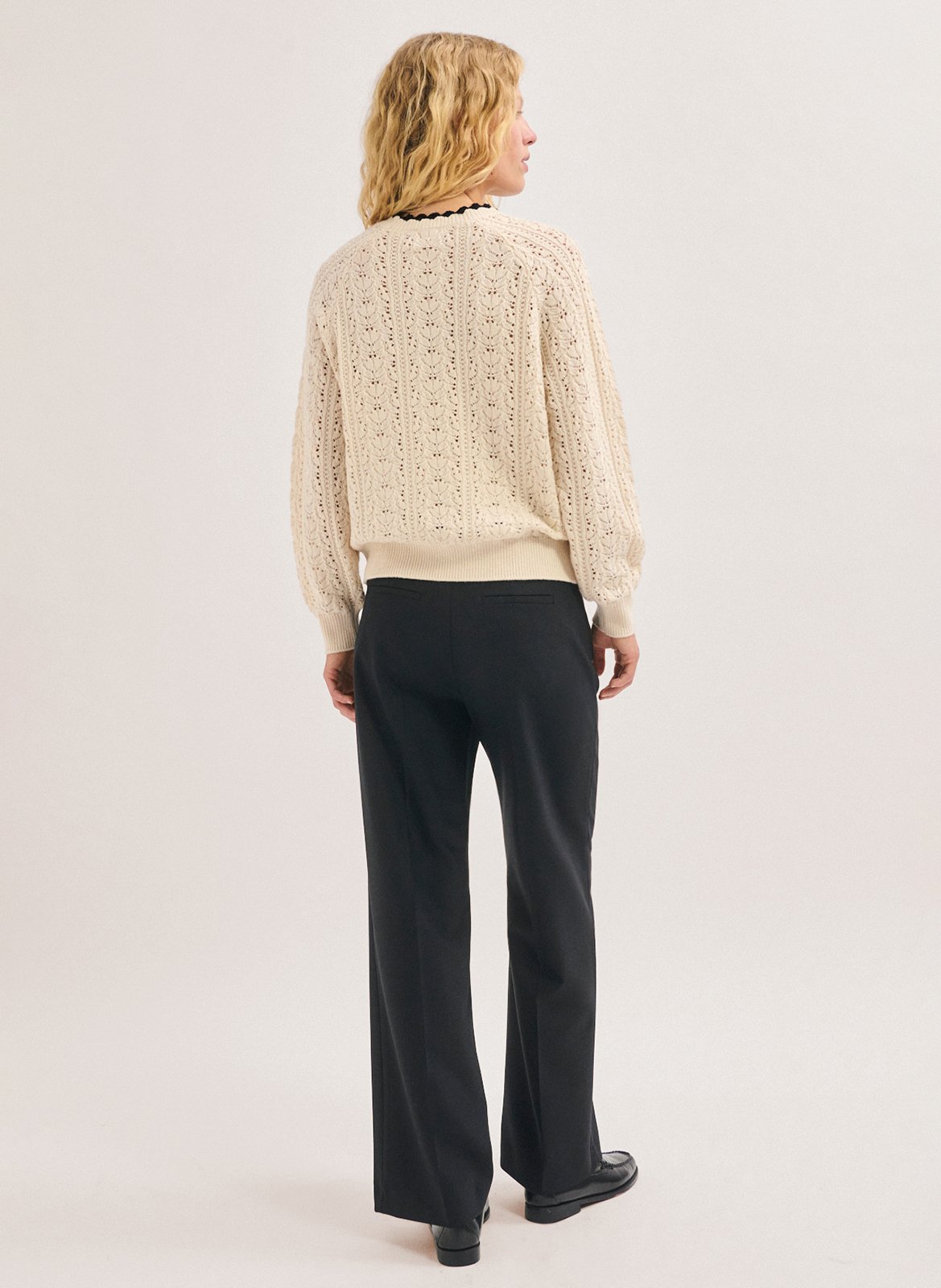 Straight wool-blend sweater PABLO Beige