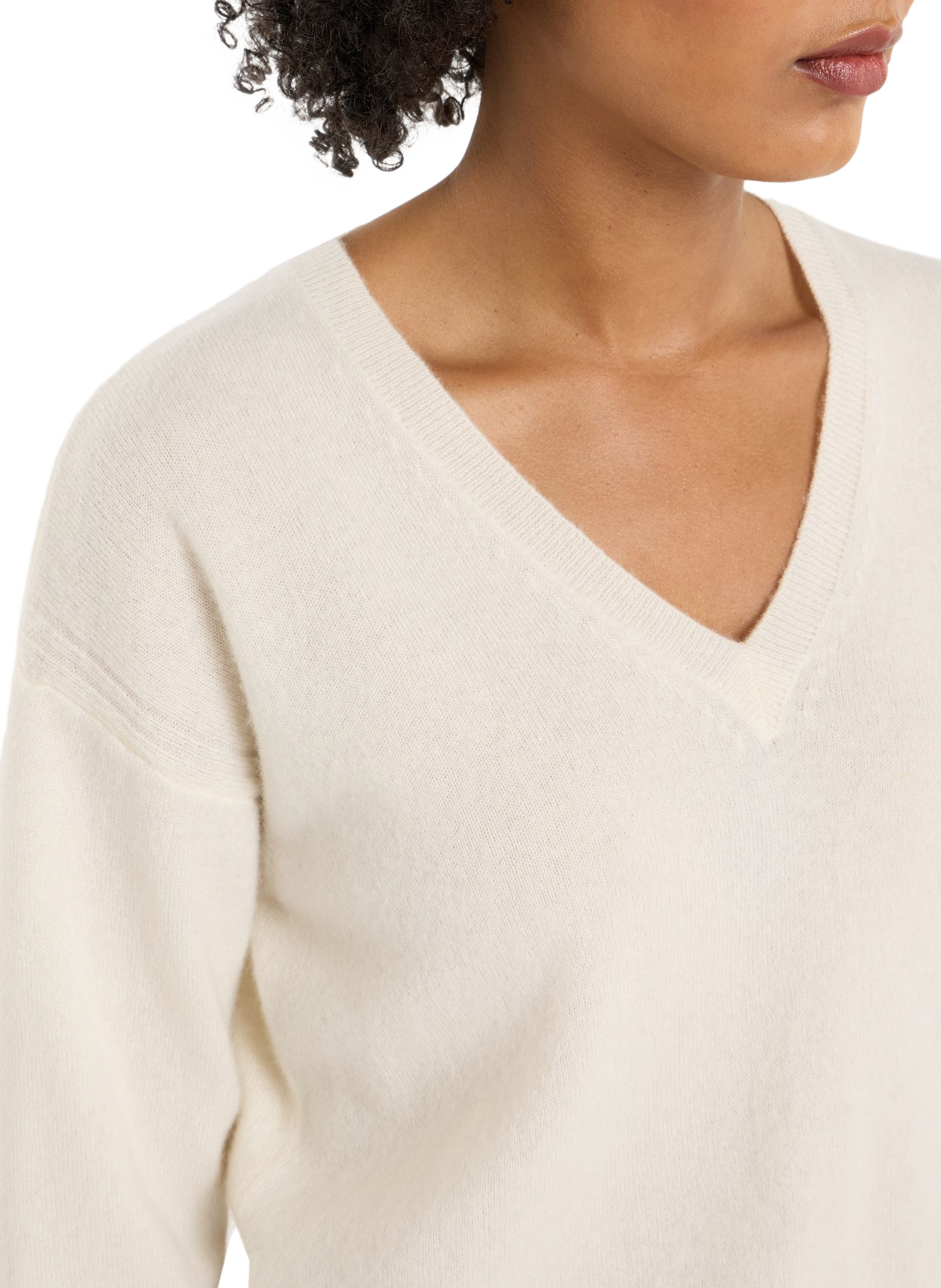 Cashmere straight round neck sweater by sevene SAISON 1865